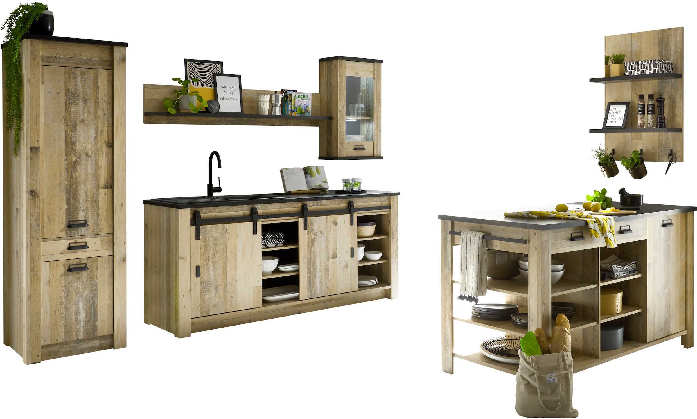 Image of Home affaire Küche "Sherwood" Breite 280 cm, ohne E-Geräte