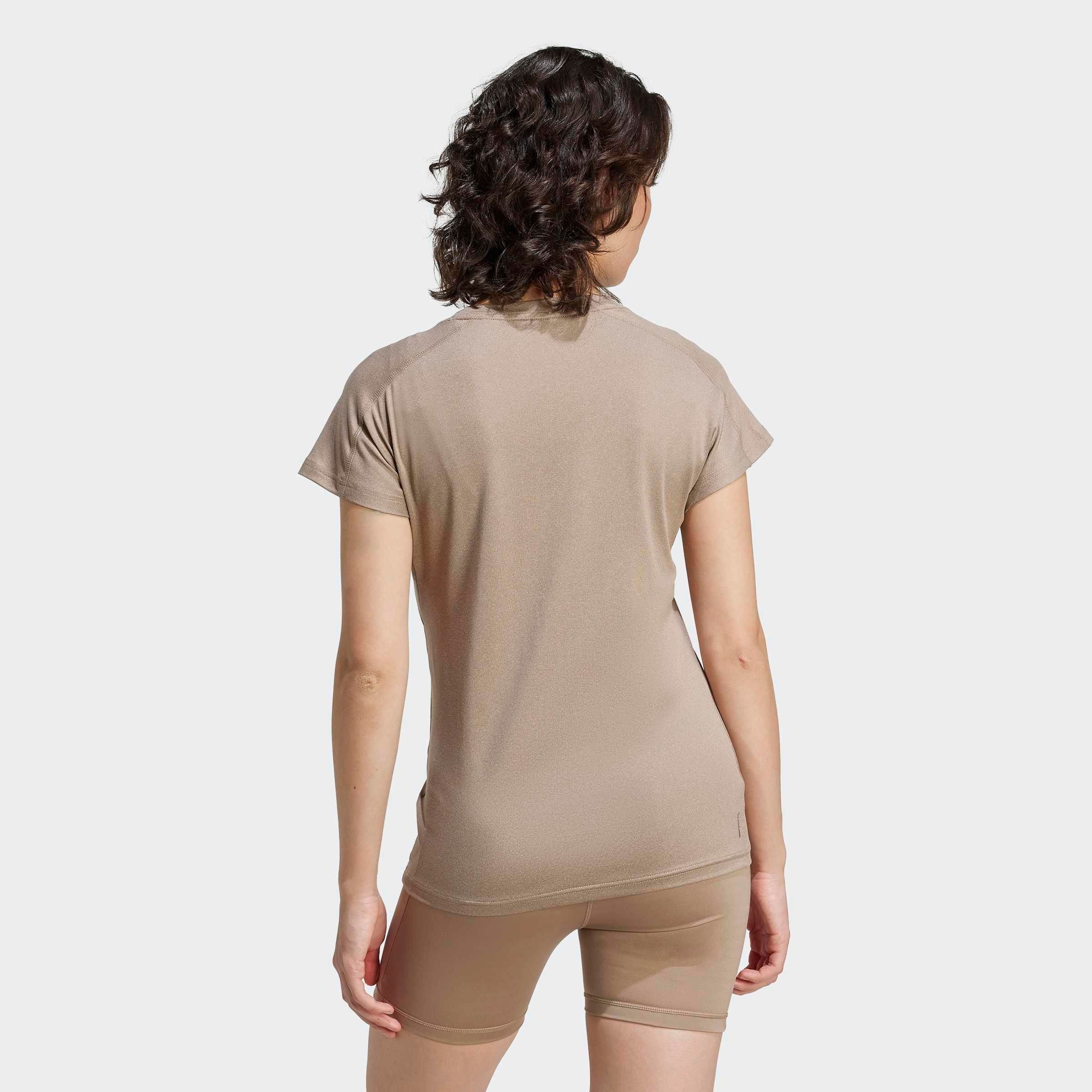 adidas Performance T-shirt »AEROREADY TRAIN ESSENTIALS MINIMAL BRANDING V-NECK« T-shirt d'entraînement, absorbant l'humidité, avec col en V
