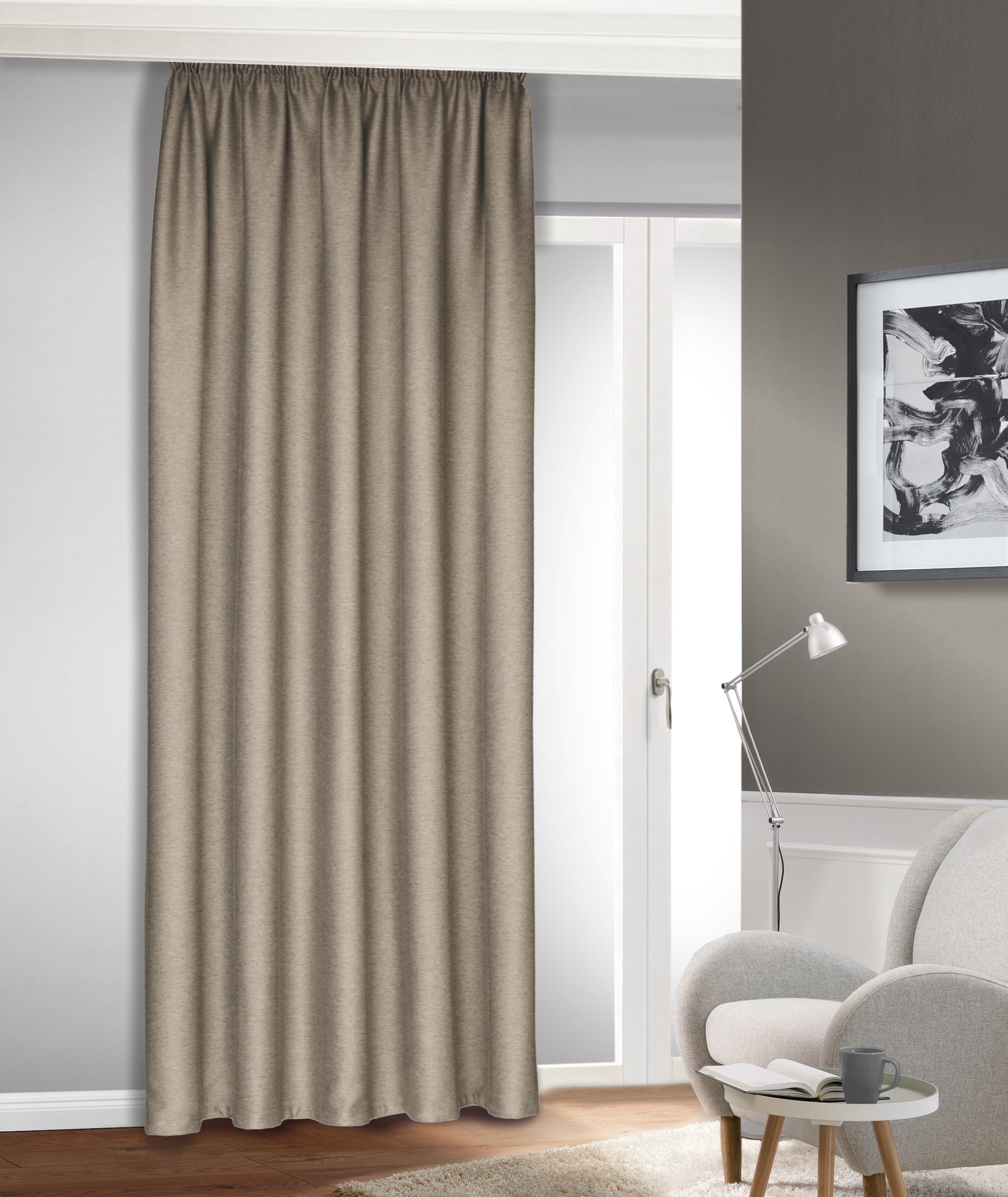 Image of HOMING Vorhang "Tia" Kräuselband 1 Stk. tlg. Fertigschal