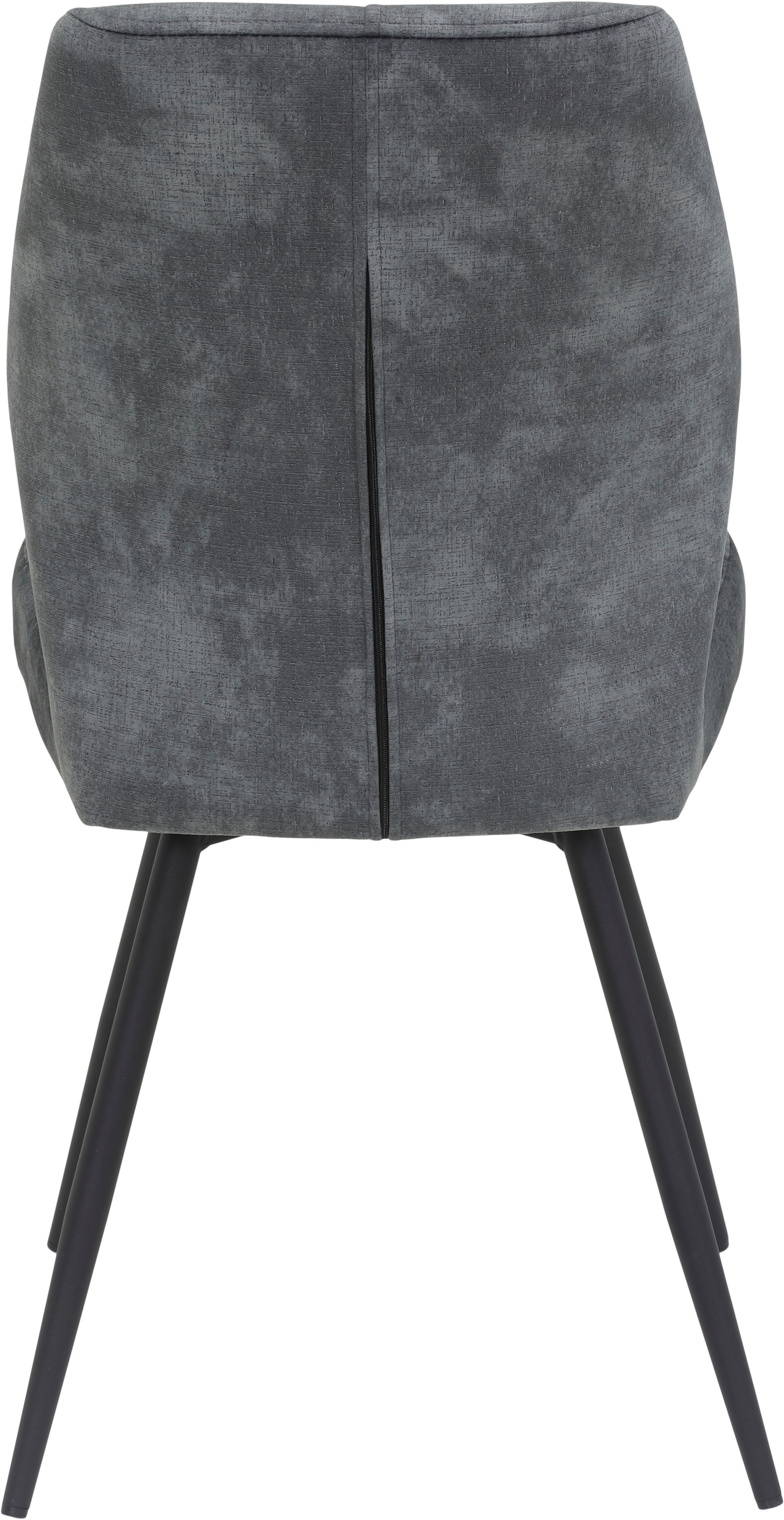 HELA Chaise à 4 pieds »ALLY« (Set) 2 cuis4-Fuss, 360° drehbar, gepolstert, Vintage Velvet mit Steppnähten