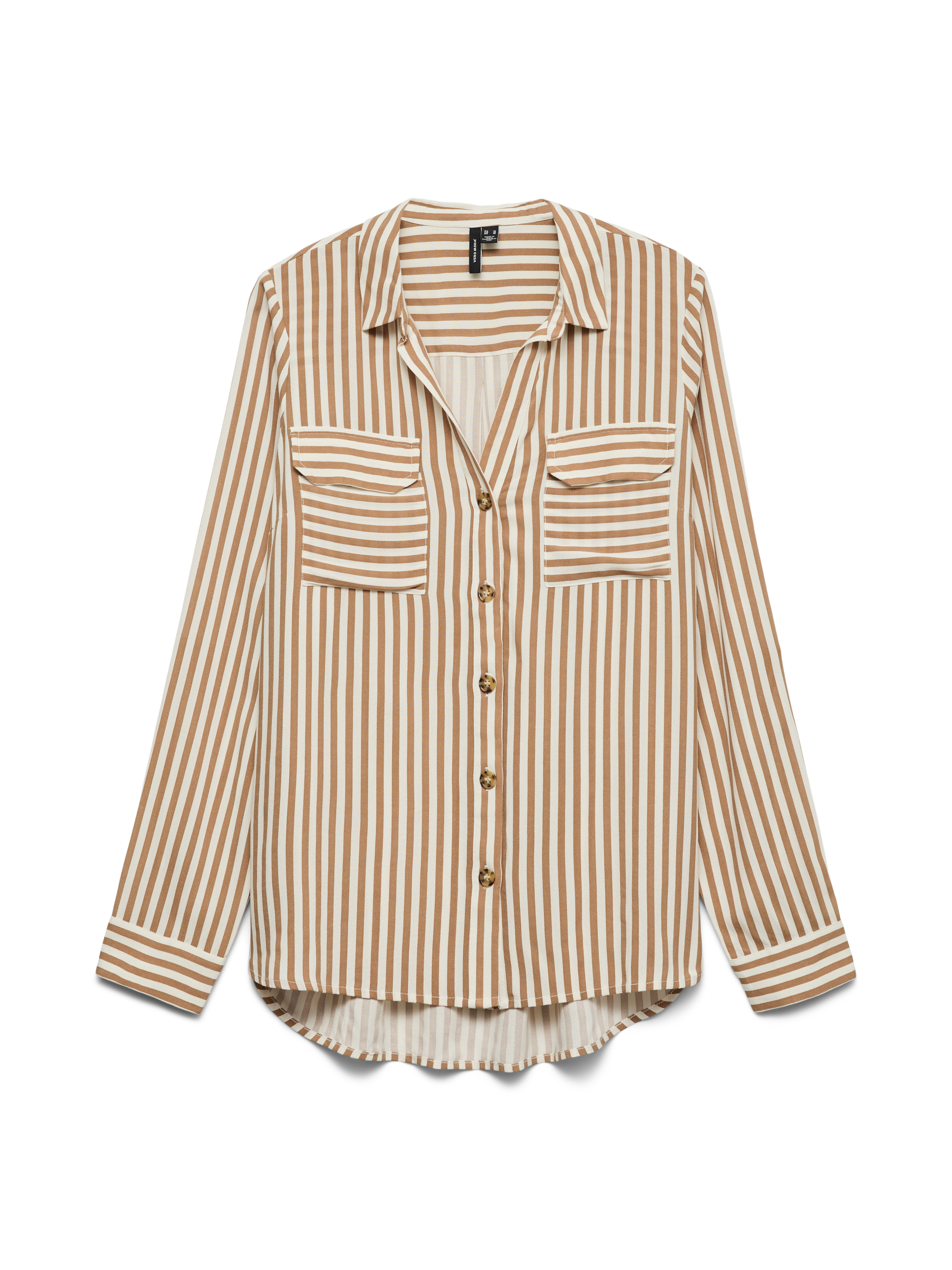 Vero Moda Hemdbluse »VMBUMPY L/S SHIRT NEW WVN GA NOOS« Viskose, regular fit