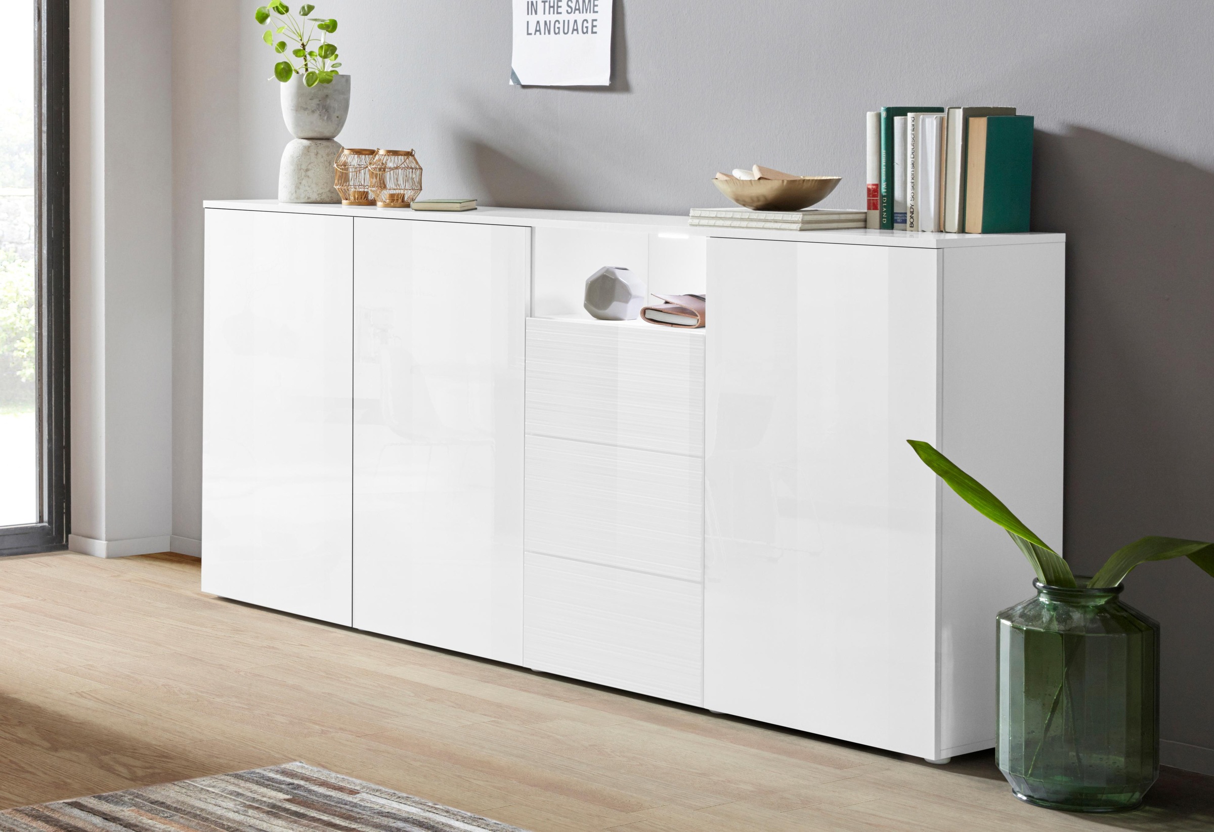Image of borchardt Möbel Highboard »Savannah«, Breite 200 cm bei Ackermann Versand Schweiz