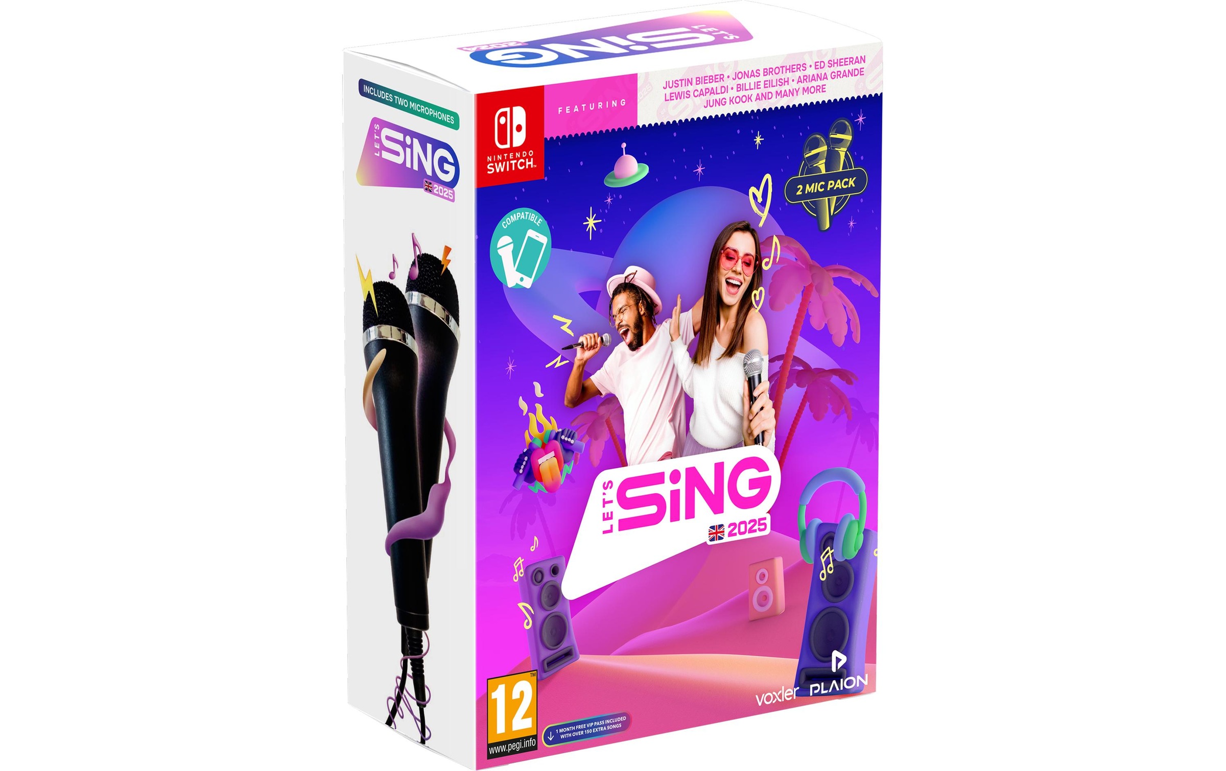 Image of Spielesoftware "GAME Lets Sing 2025 International Version + 2 Mics" Nintendo Switch