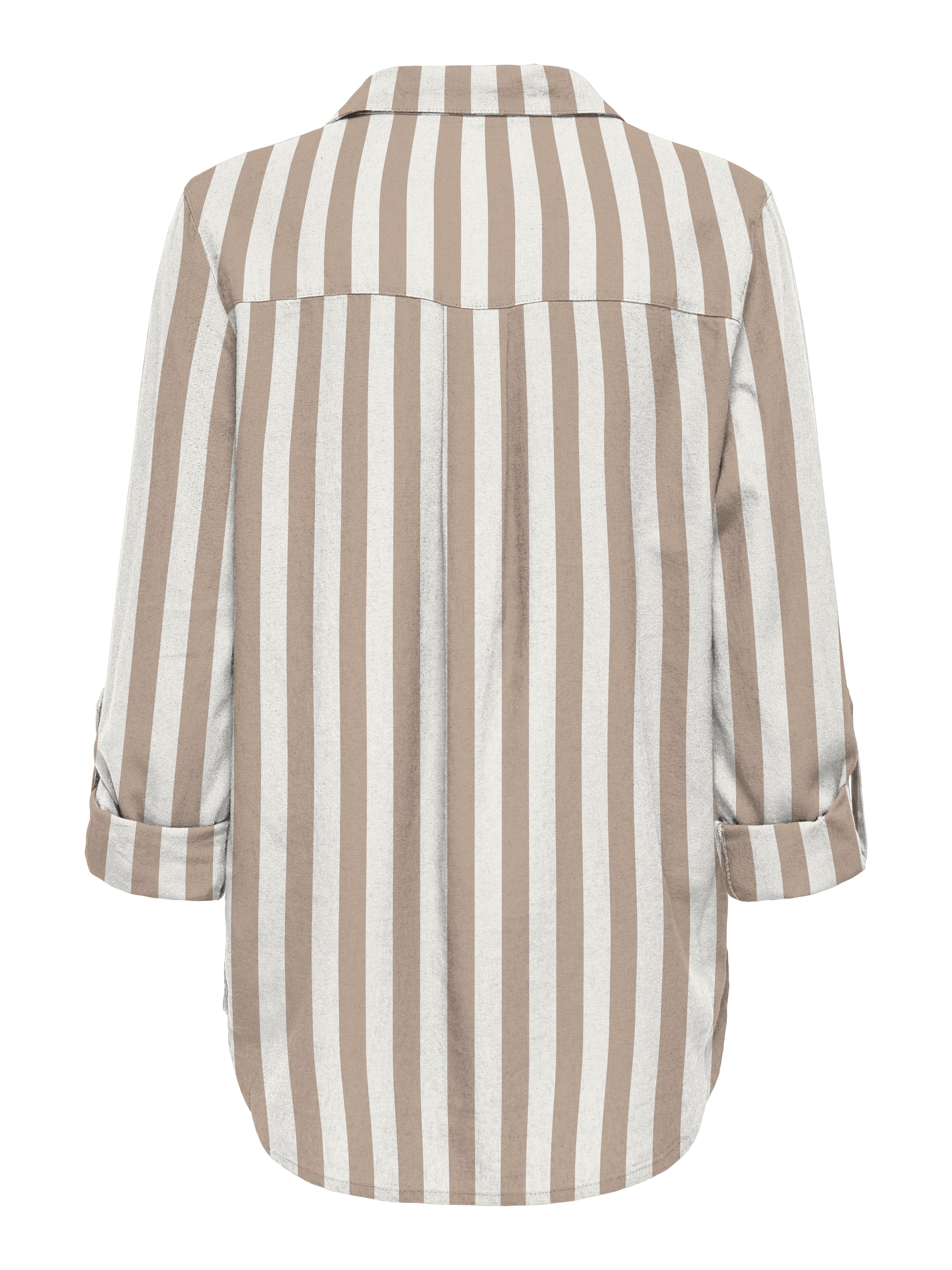 ONLY Blouse chemise »ONLGOA 3/4 STRAP LINEN BL SHIRT CC PNT« Avec lin, poignets retournables