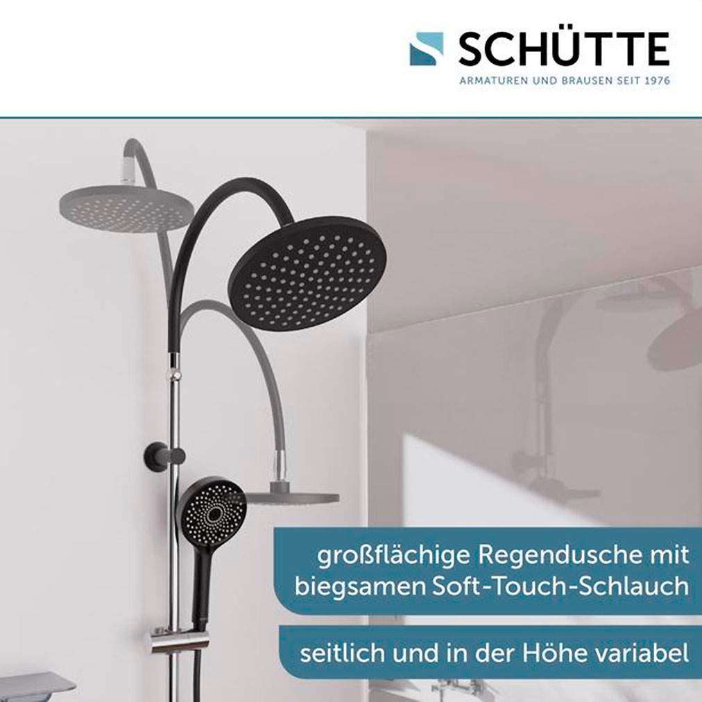 Schütte Duschsystem »MATAO RAIN« Regendusche ohne Armatur, Handbrause mit 3 Funktionen