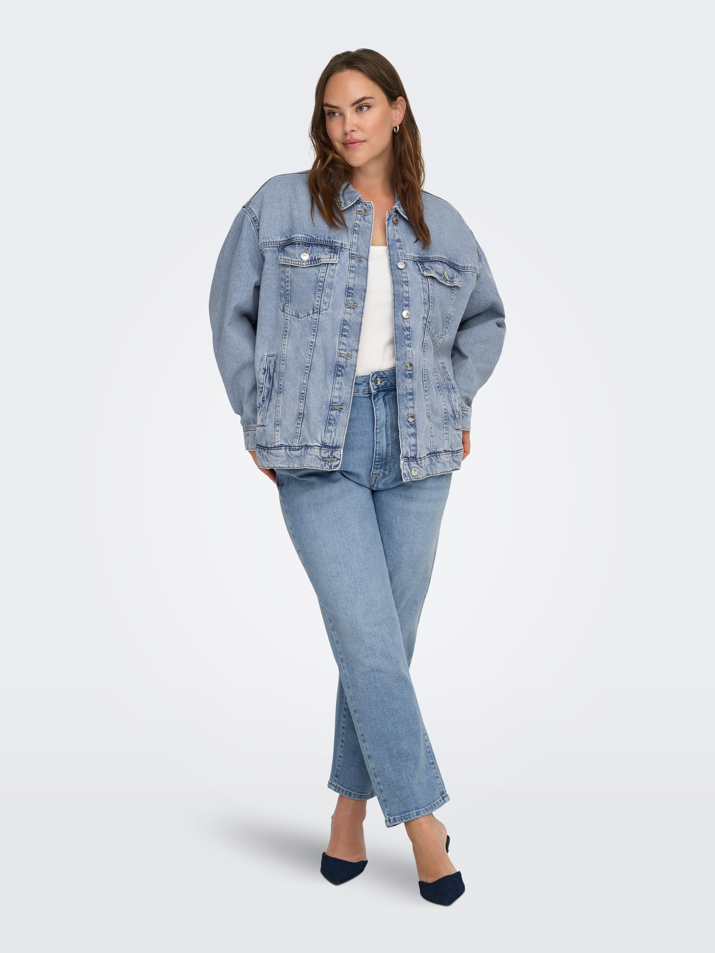 ONLY CARMAKOMA Jeansjacke »CAROCEAN L/S OVERSIZE JKT DNM NOOS«