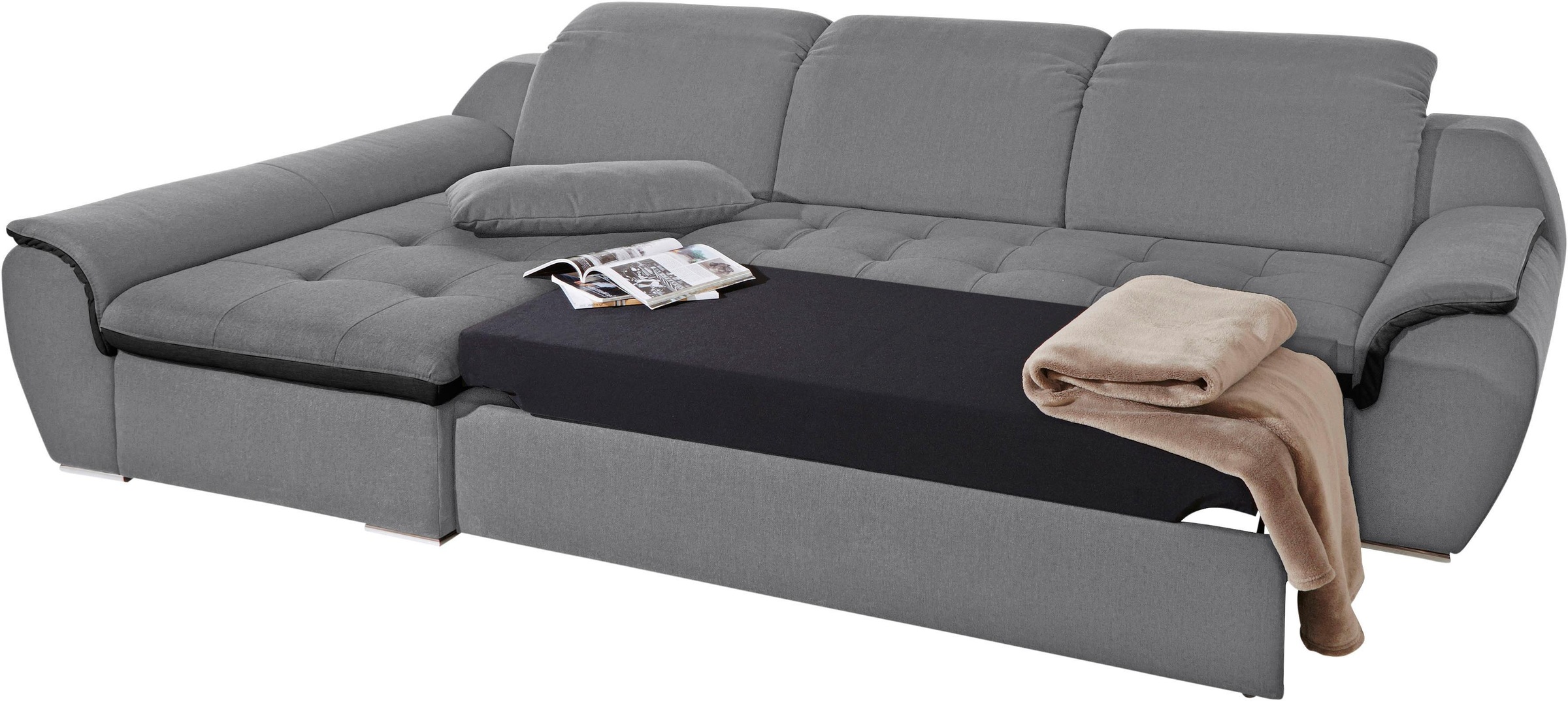 Image of RAUM.ID Ecksofa, wahlweise mit Bettfunktion, inklusive Kopfteilverstellung bei Ackermann Versand Schweiz