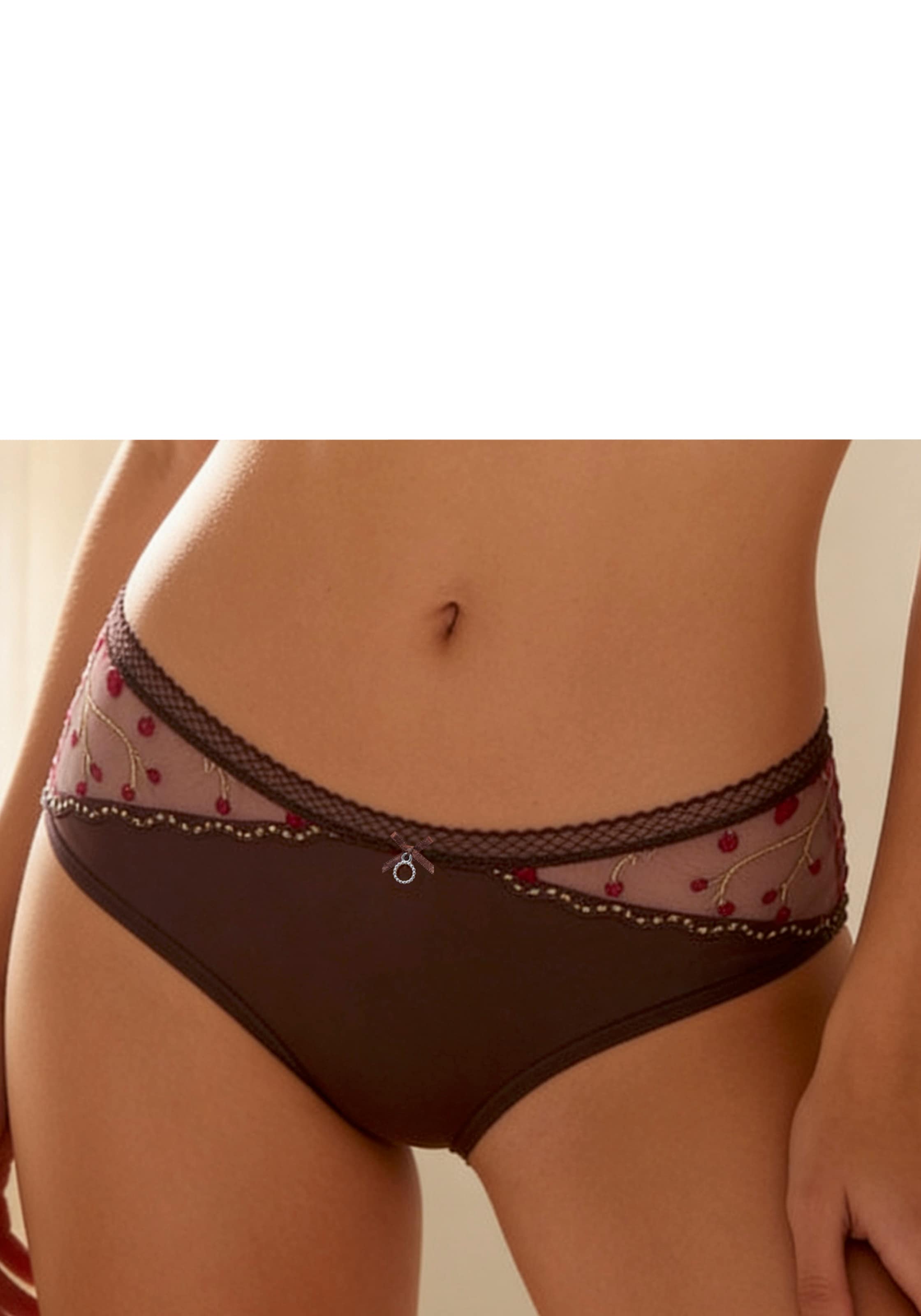 Image of s.Oliver Panty mit Blumenstickerei