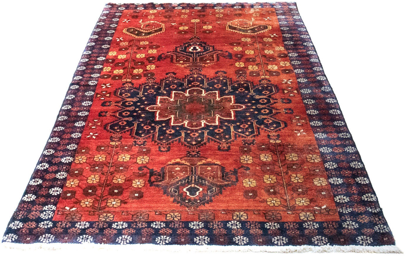 Image of morgenland Orientteppich »Belutsch - 231 x 123 cm - dunkelrot«, rechteckig, 8 mm Höhe, Wohnzimmer, Handgeknüpft, Einzelstück mit Zertifikat bei Ackermann Versand Schweiz