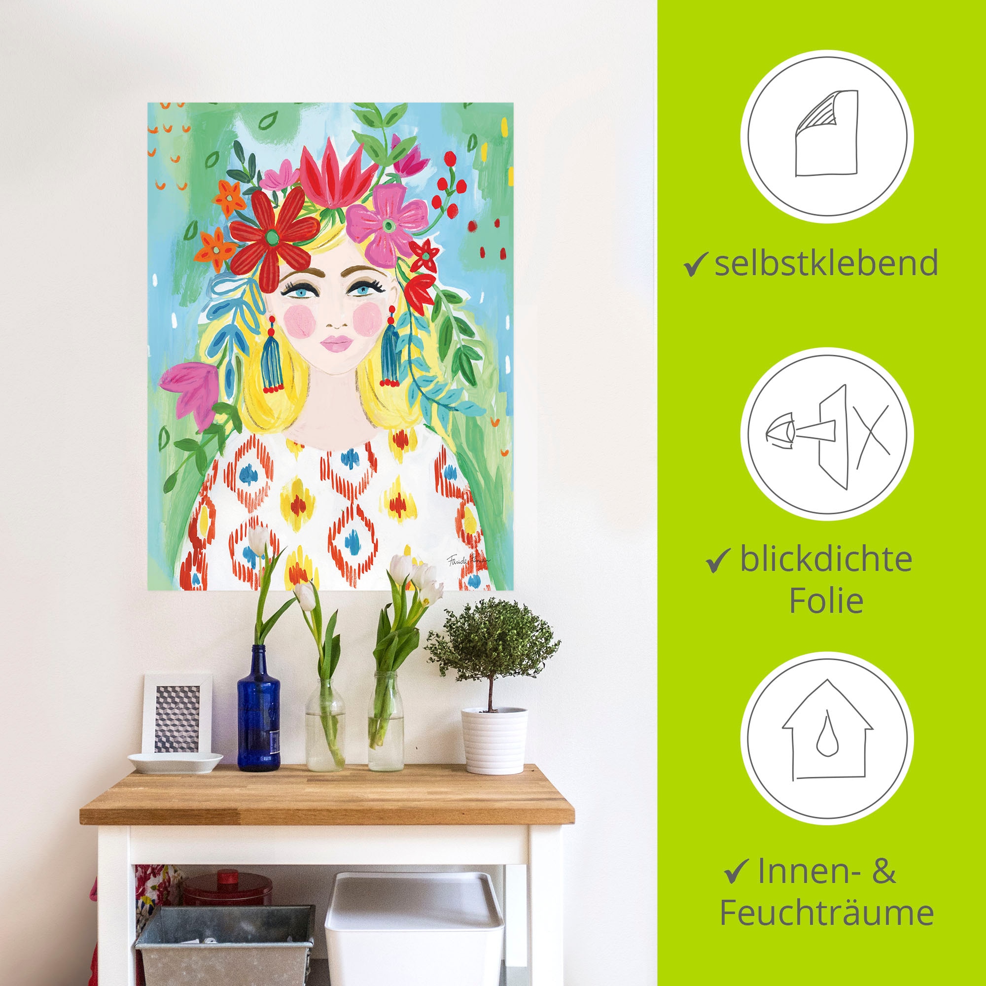 Artland Wandbild »Boho Girl II« Bilder von Frauen 1 Stk. tlg. als Alubild, Leinwandbild, Poster, Wandaufkleber in verschied. Grössen