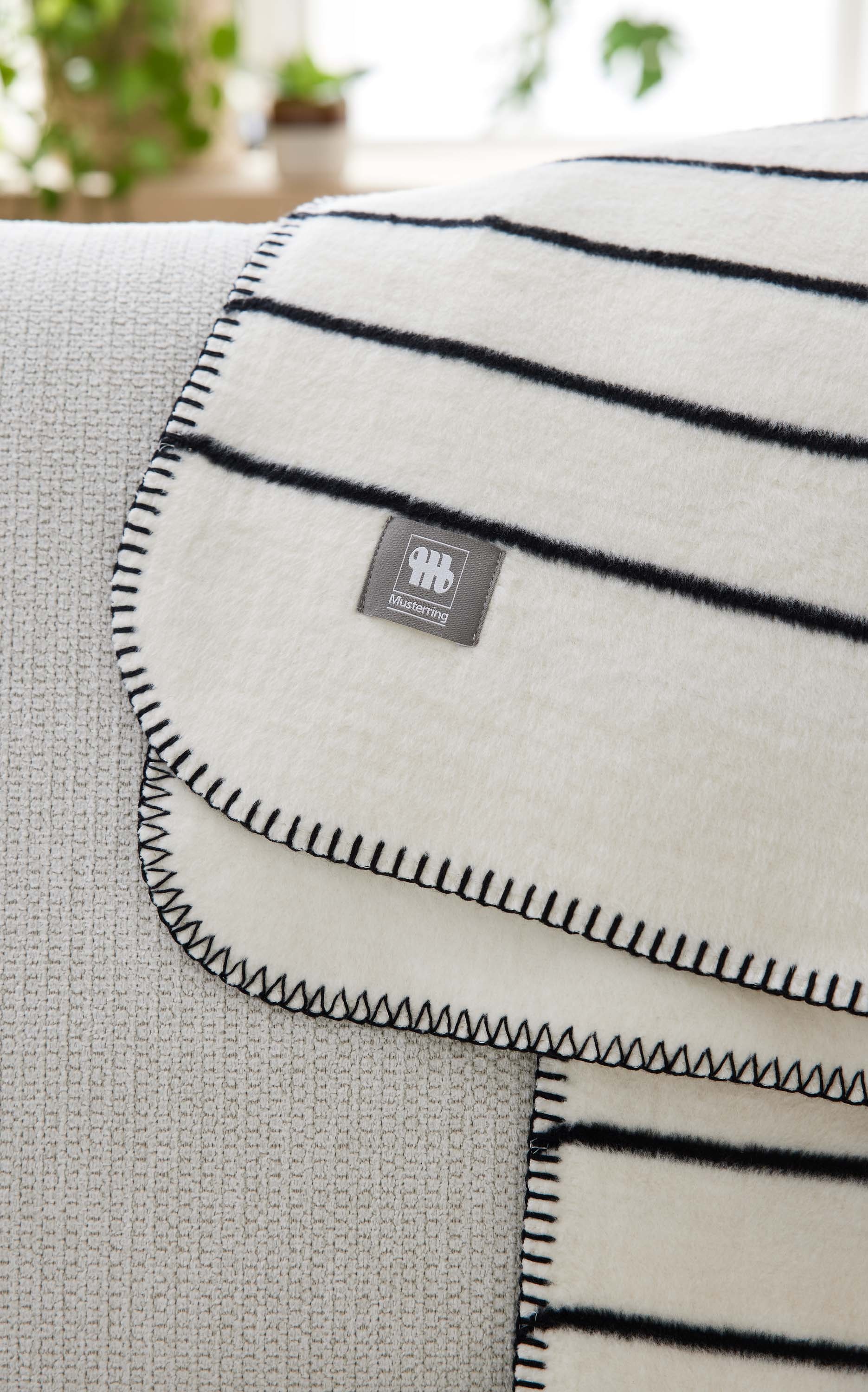 Musterring Wohndecke »Simple« Fleece-Wohndecke im modernen Dessin