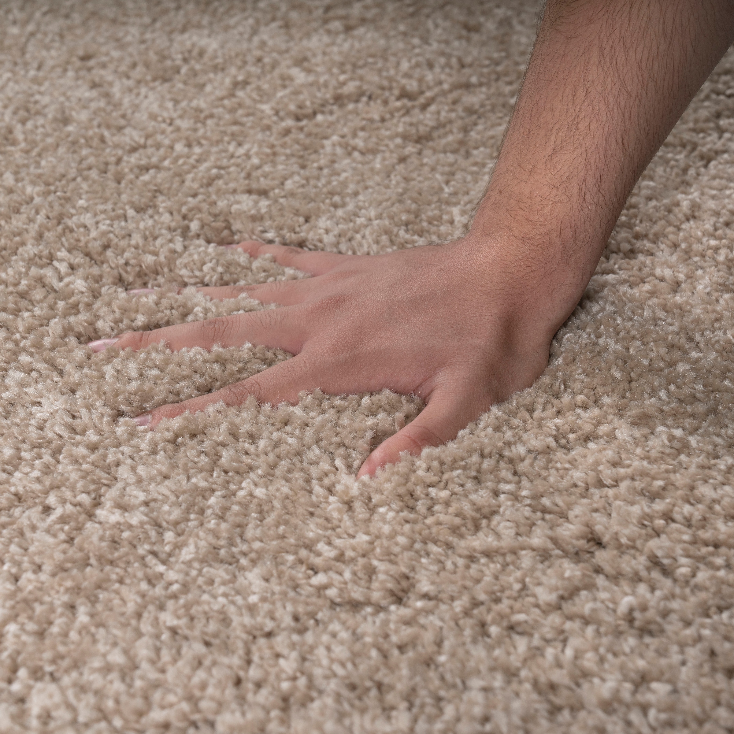 Home affaire Hochflor-Teppich »Viva«, rechteckig, 45 mm Höhe, Uni Farben, einfarbig, besonders weich und kuschelig