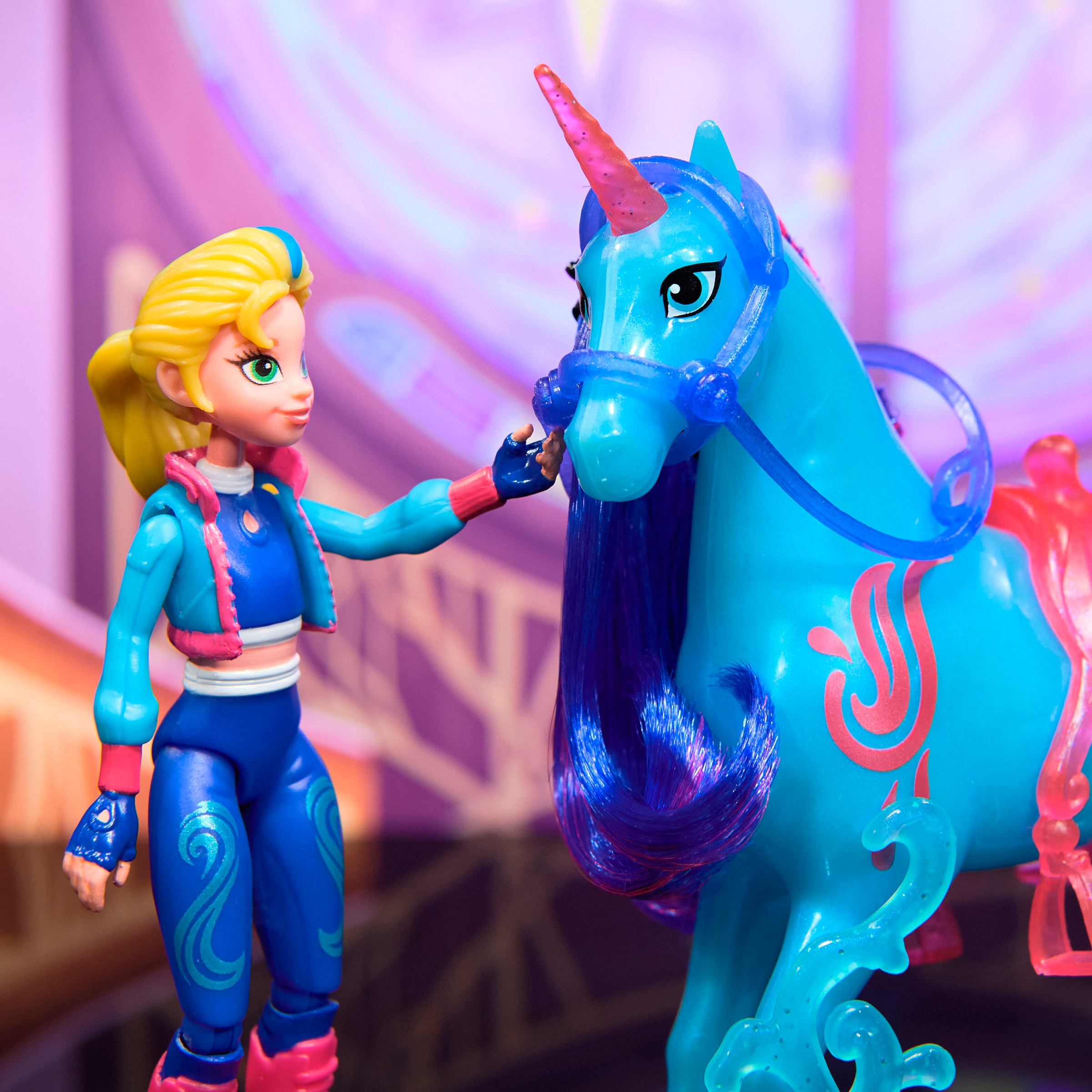 Spin Master Anziehpuppe »Unicorn Academy - Isabel & Einhorn River« mit echter Mähne
