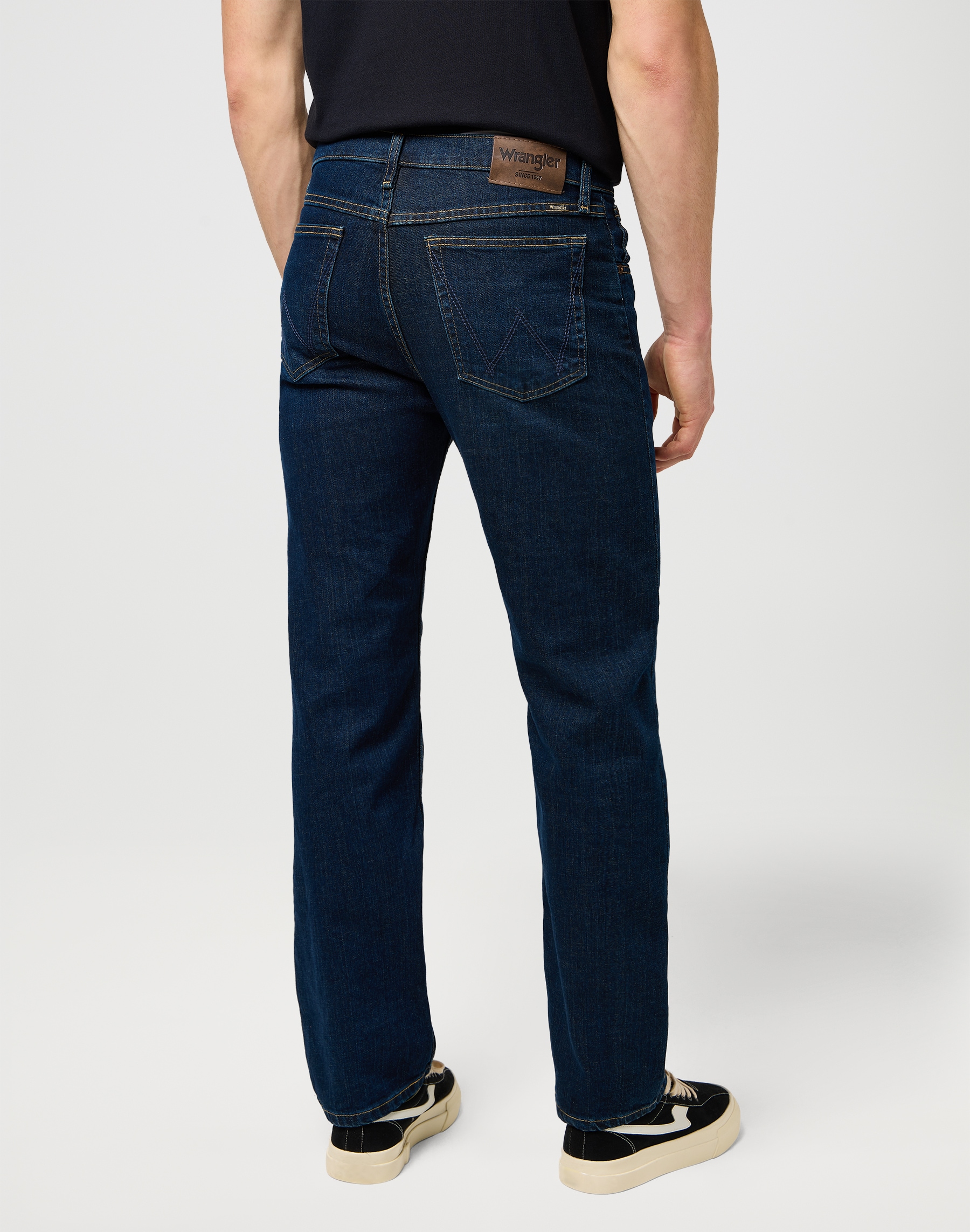 Wrangler Jeans droit aus elastischer Baumwollmischung