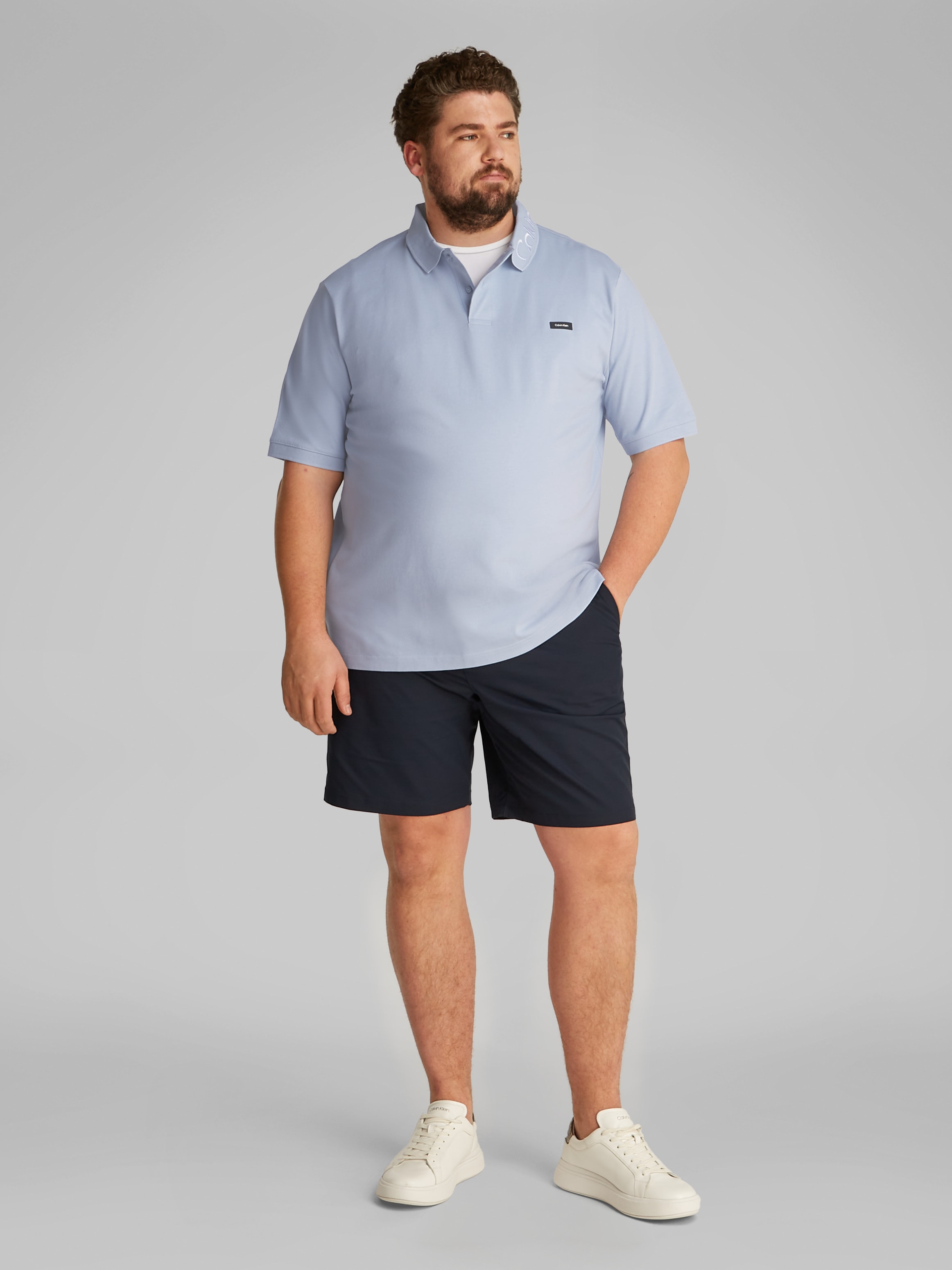 Calvin Klein Big&Tall Poloshirt »BT_STRETCH PIQUE LOGO CLLR POLO«, in grossen Grössen