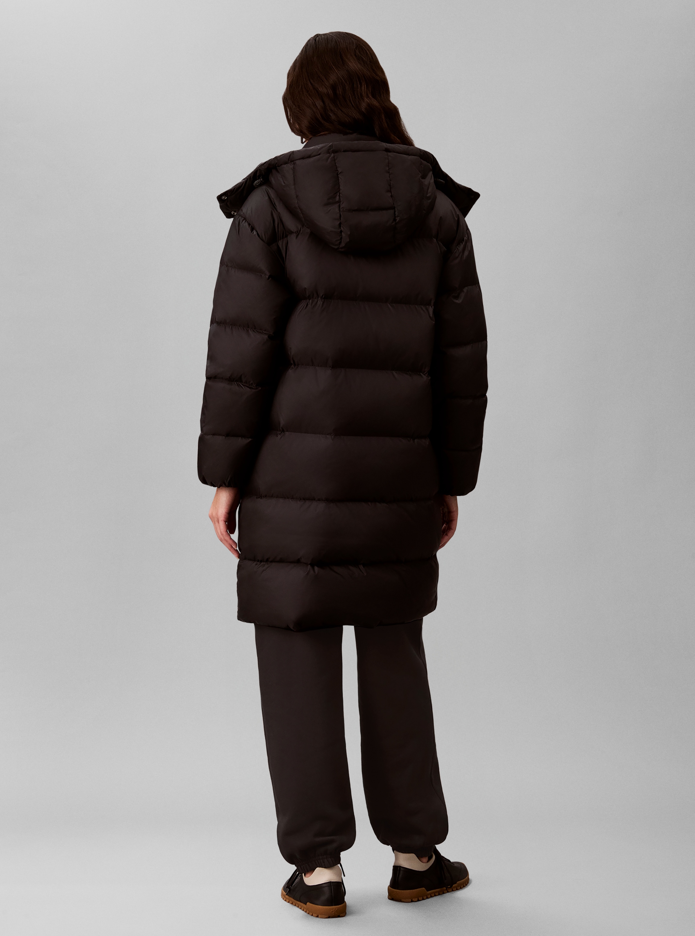 Calvin Klein Jeans Steppmantel »ESSENTIAL LONG DOWN PUFFER« Regular fit mit Kapuze