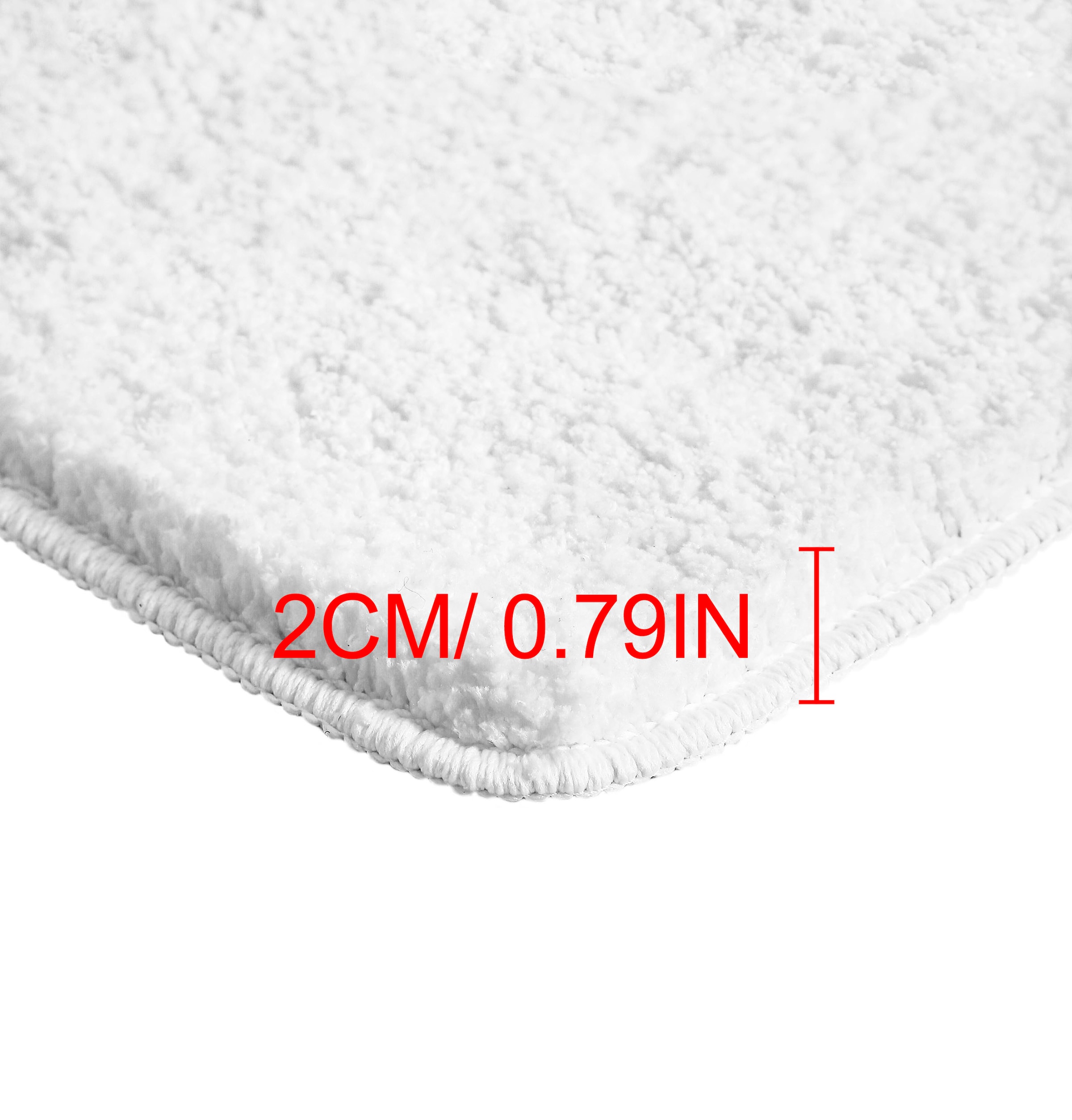 my home Tapis de bain »Inga, Badezimmer Teppich, Badvorleger« Höhe 20 mm Badteppich, unifarben, weich, als halbrund und rechteckig erhältlich