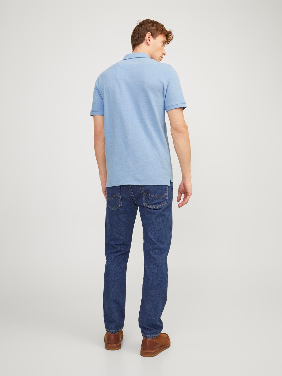 Jack & Jones Poloshirt »JJEPAULOS POLO SS NOOS«, mit Logo Stickerei