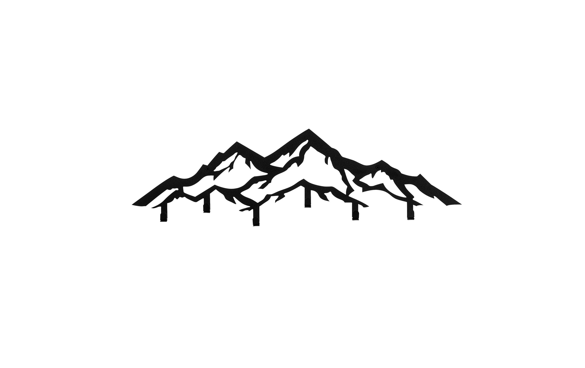 Image of Garderobenleiste "Wallxpert 6 Haken Schwarz"