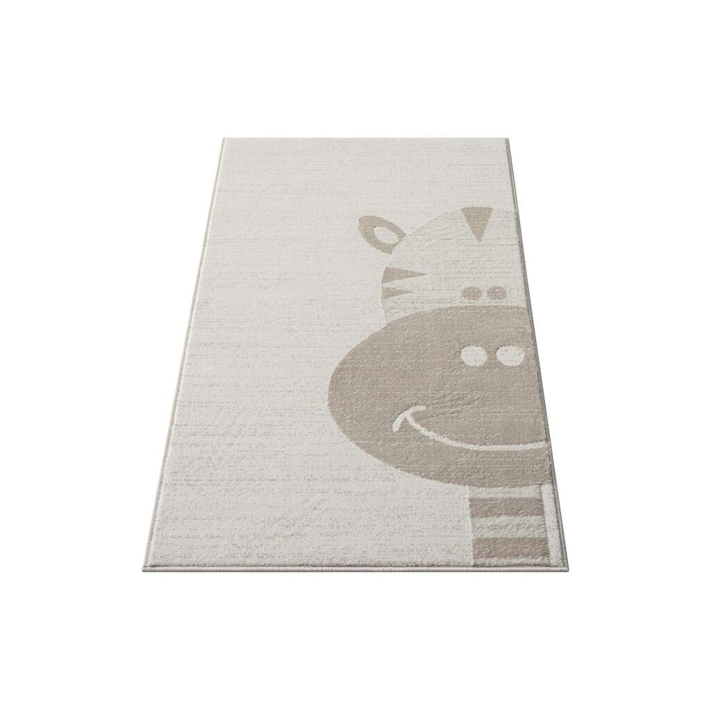 Carpet City Kinderteppich »MARA715«, rechteckig, Kinderzimmer Teppich Tiere Beige Spielzimmer