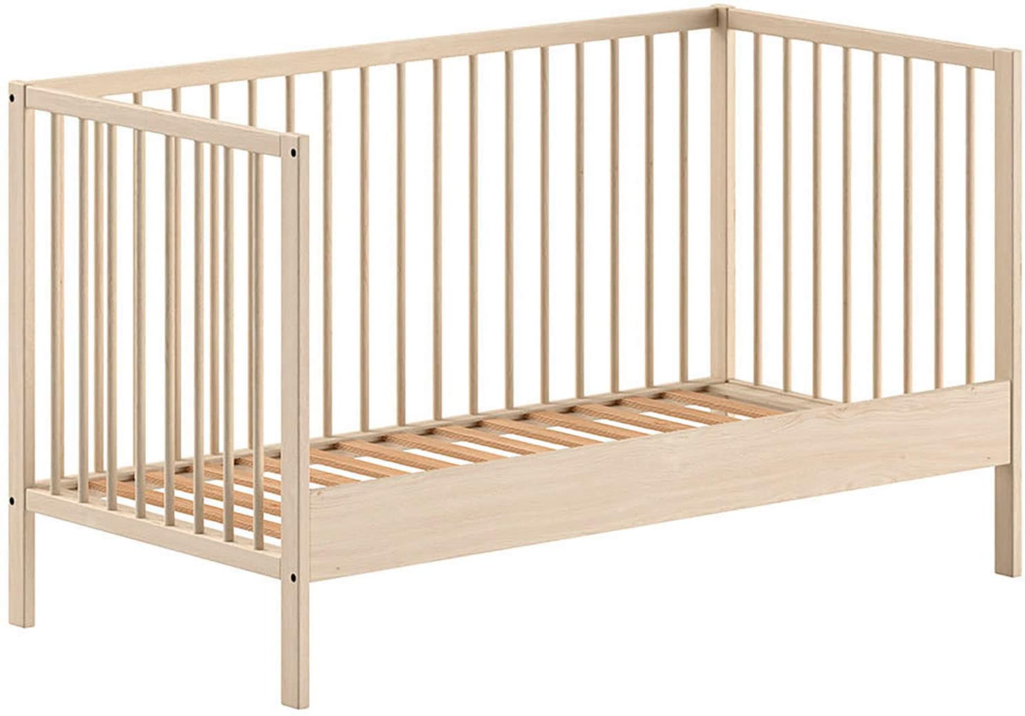 Vipack Babybett »Dino 70/140 mit 3-fach verstellb. Lattenrost, inkl. 3 Schlupfsprossen« aus massiver Buche, umbaubar zum Juniorbett, wahlweise in 3 Farben