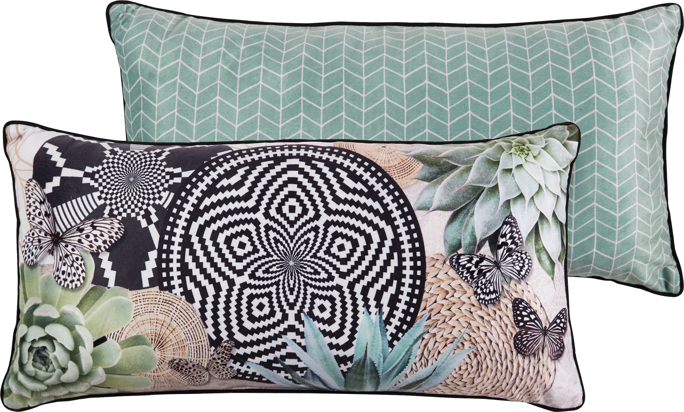 Image of hip Dekokissen »Skylar«, (1 St., 1 30x60 cm Dekokissen - Mit biese), Mandala bei Ackermann Versand Schweiz