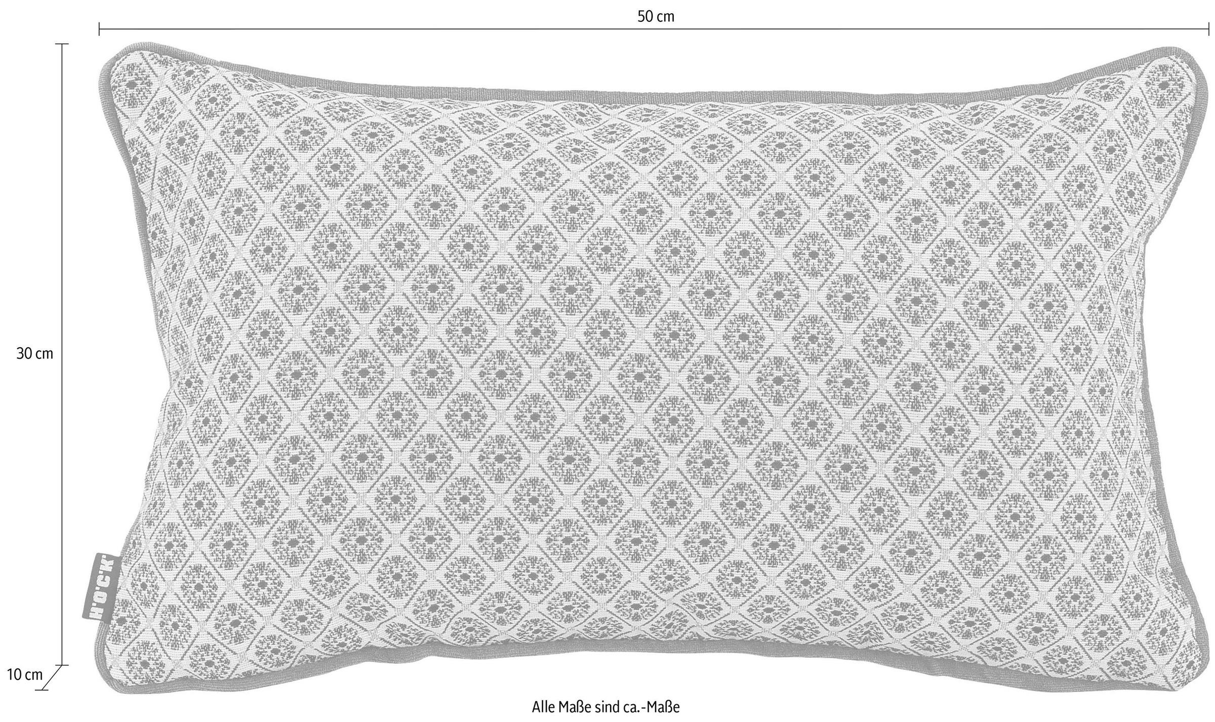 H.O.C.K. Coussin décoratif »Harry Ayalon« mit feinem Muster, Kissenhülle mit Füllung, 1 Stück