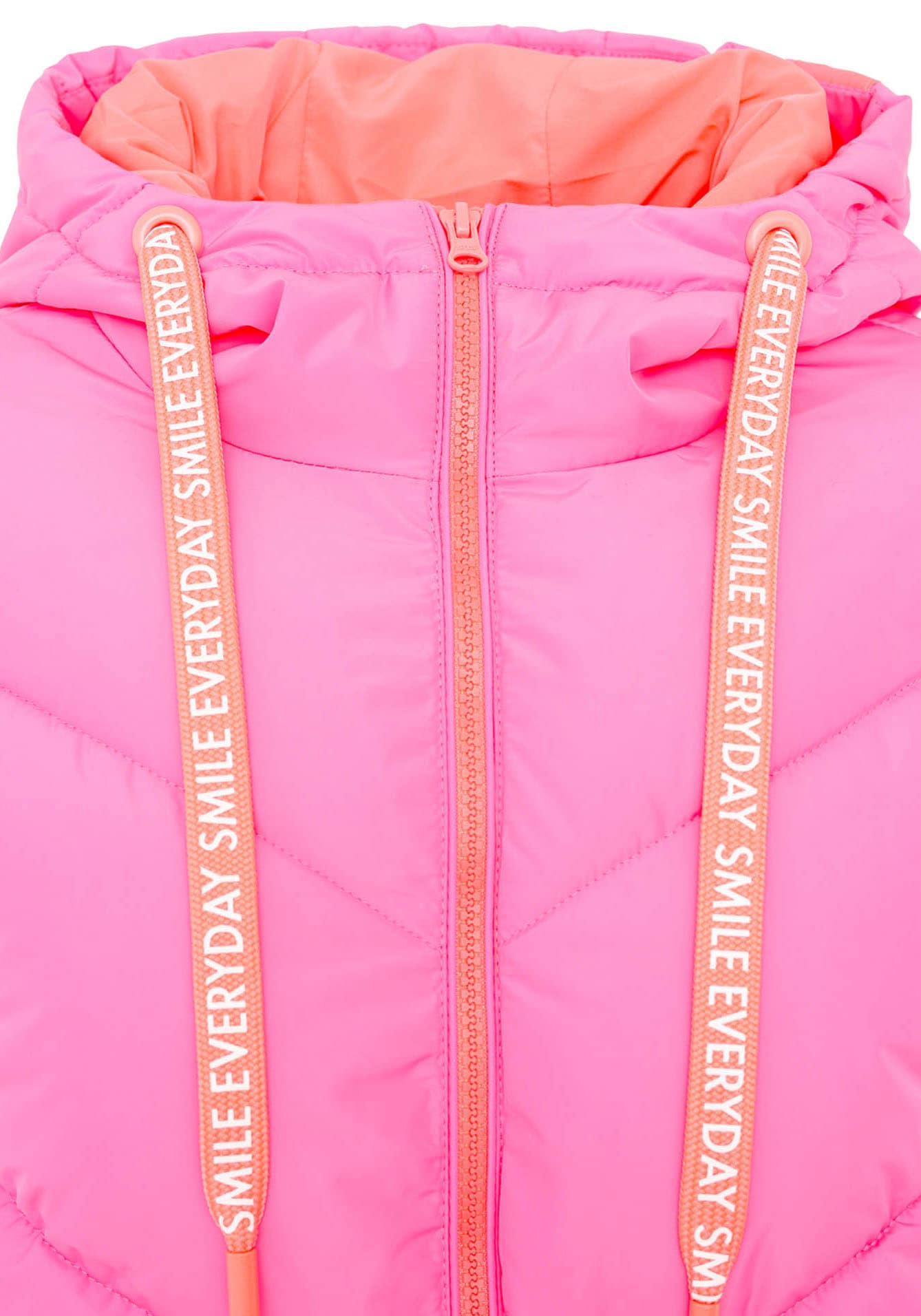 Zwillingsherz Steppjacke »"Good Vibes Only"« mit Kapuze mit Kapuze, Backprint und bedrucktem Zugband