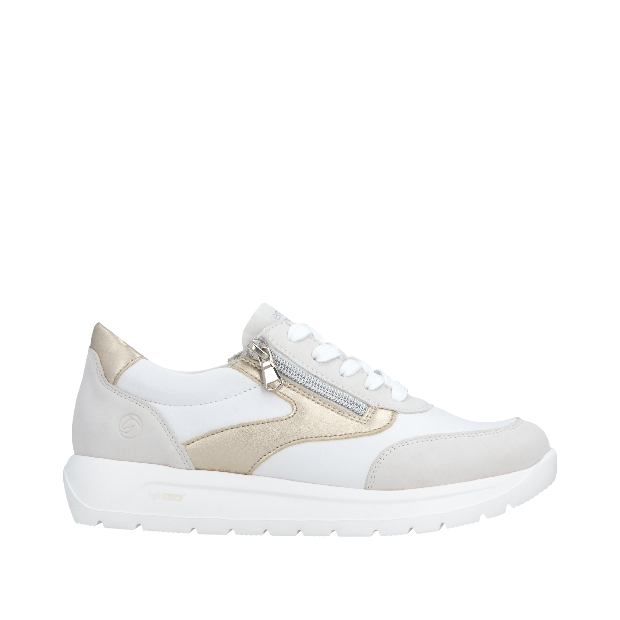 Remonte Keilsneaker  Schnürschuh, Halbschuh, Casual-Sneaker mit seitlichem Reissverschluss