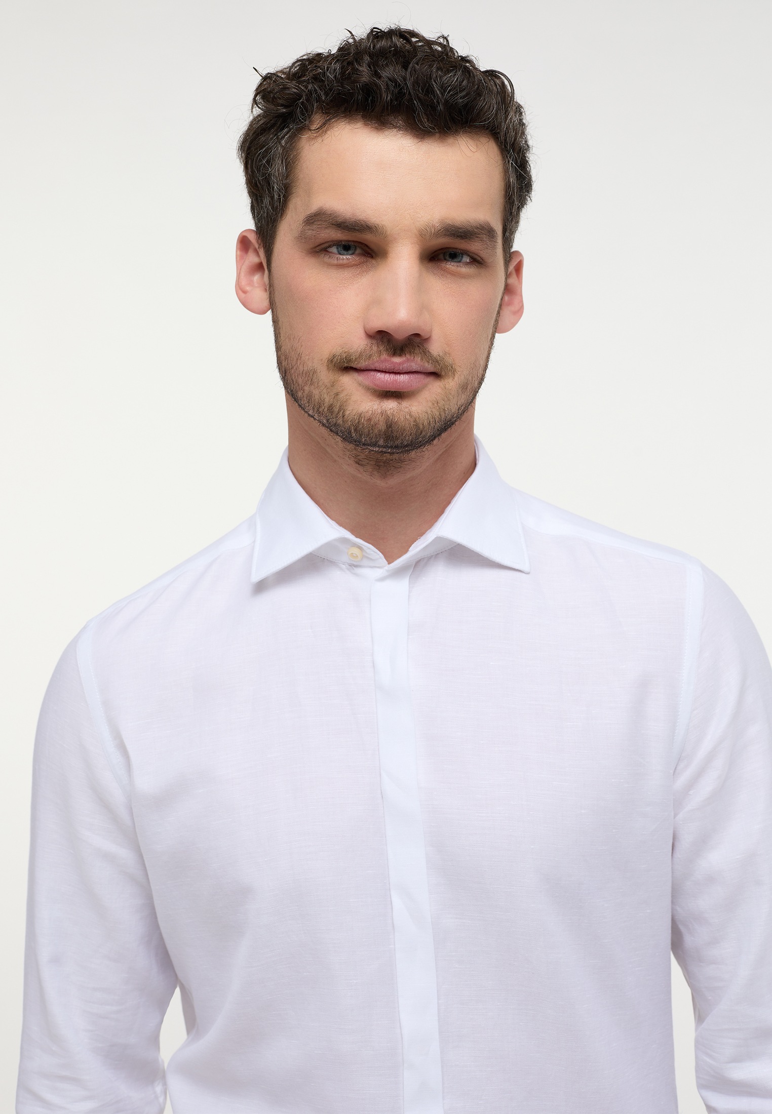 Eterna Langarmhemd »SLIM FIT« EASY IRON (bügelleicht)