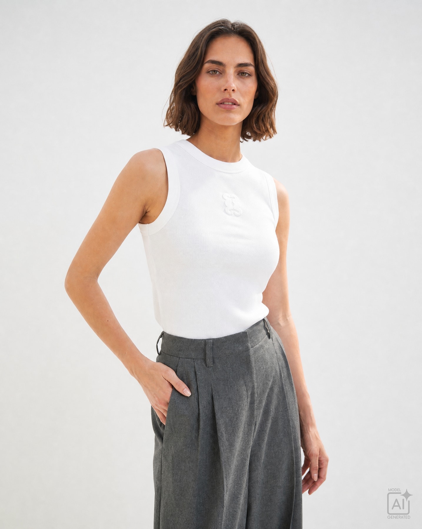 Smith & Soul Pantalon à pinces  Avec taille haute, toucher doux