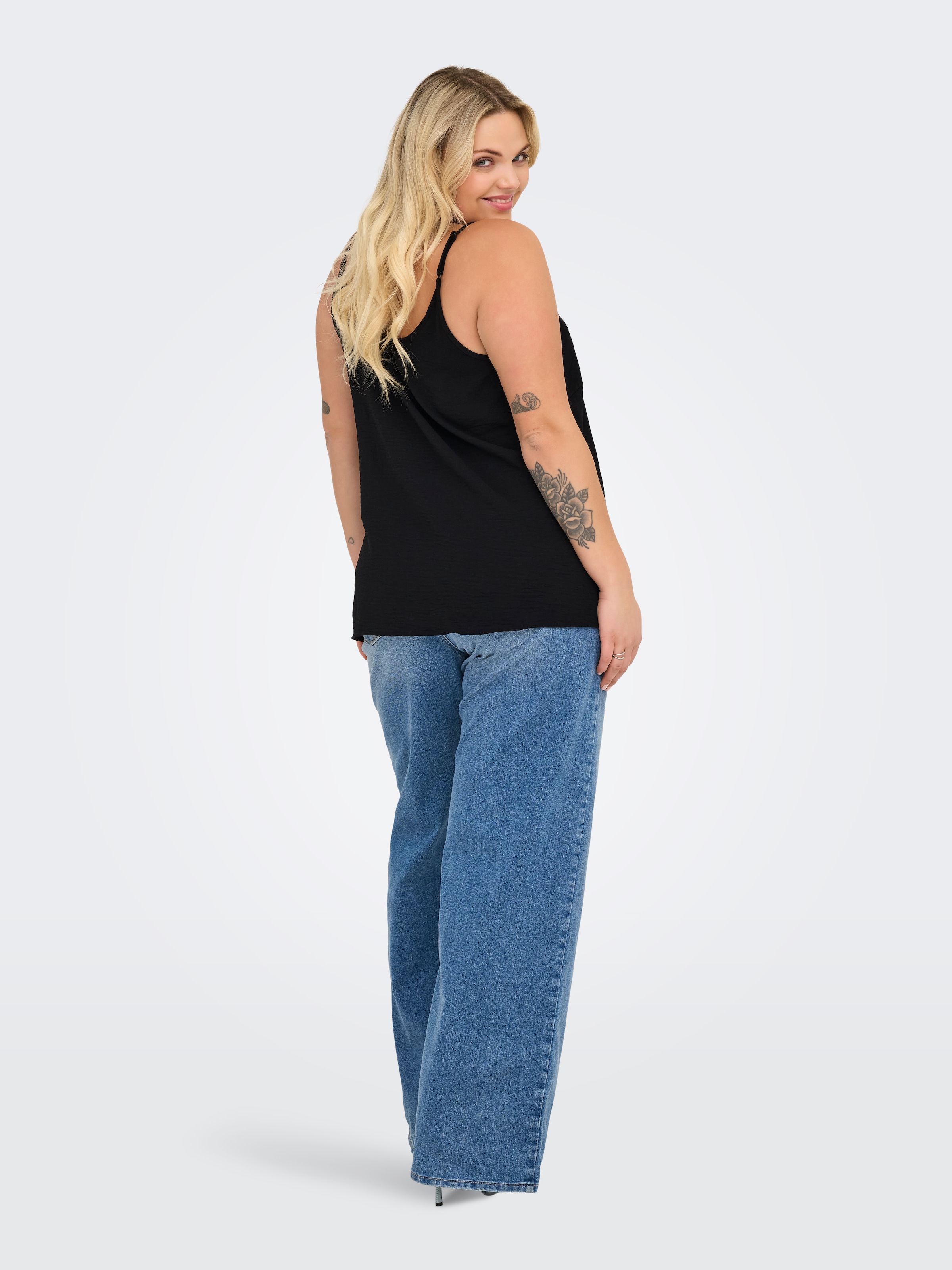 ONLY CARMAKOMA Top en dentelle »CARMETTA LIFE MIX LACE SINGLET WVN«