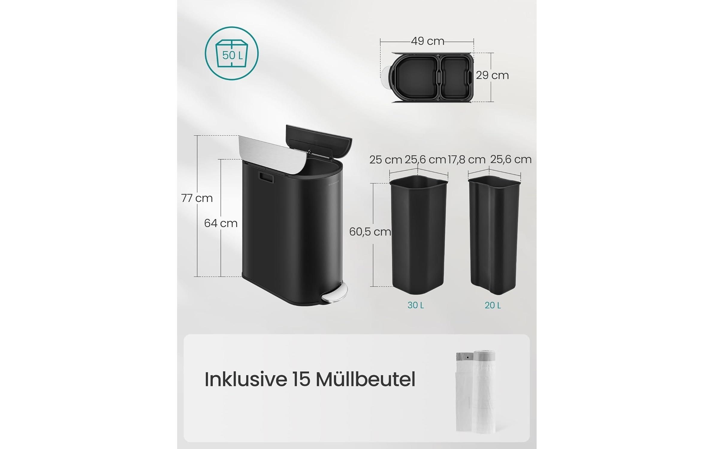 SONGMICS Poubelle »30 l«