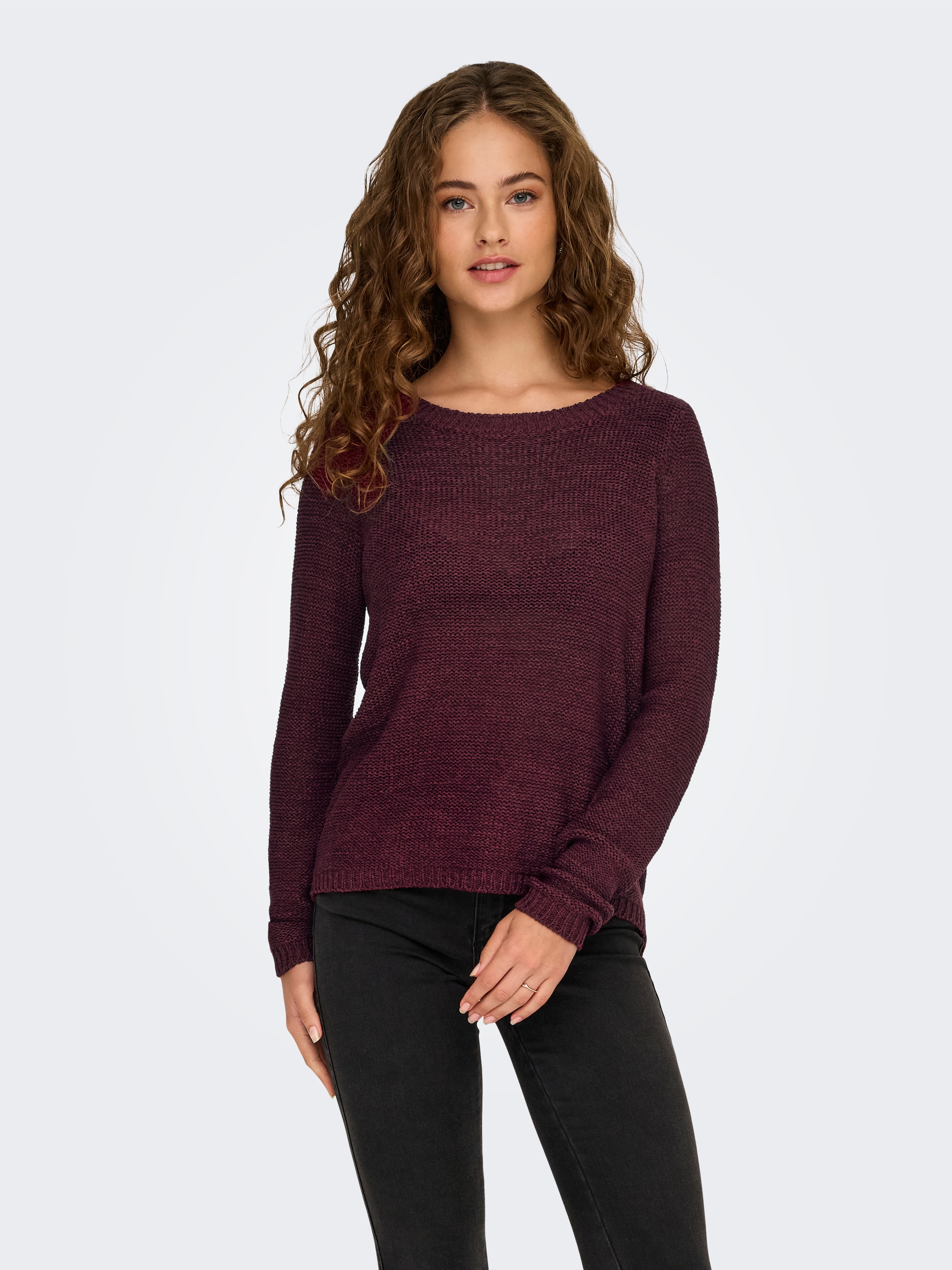 ONLY Strickpullover »ONLGEENA XO L/S PULLOVER KNT NOOS« mit Rundhalsausschnitt