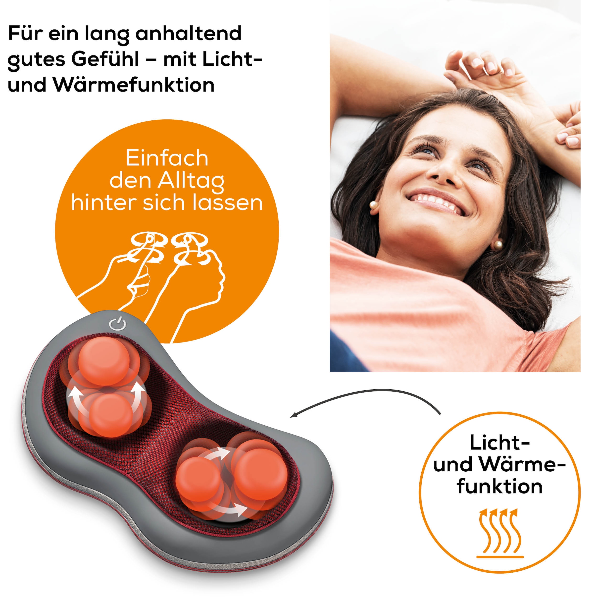 BEURER Shiatsu-Massagekissen »MG 149«, Wohltuende Shiatsu Massage