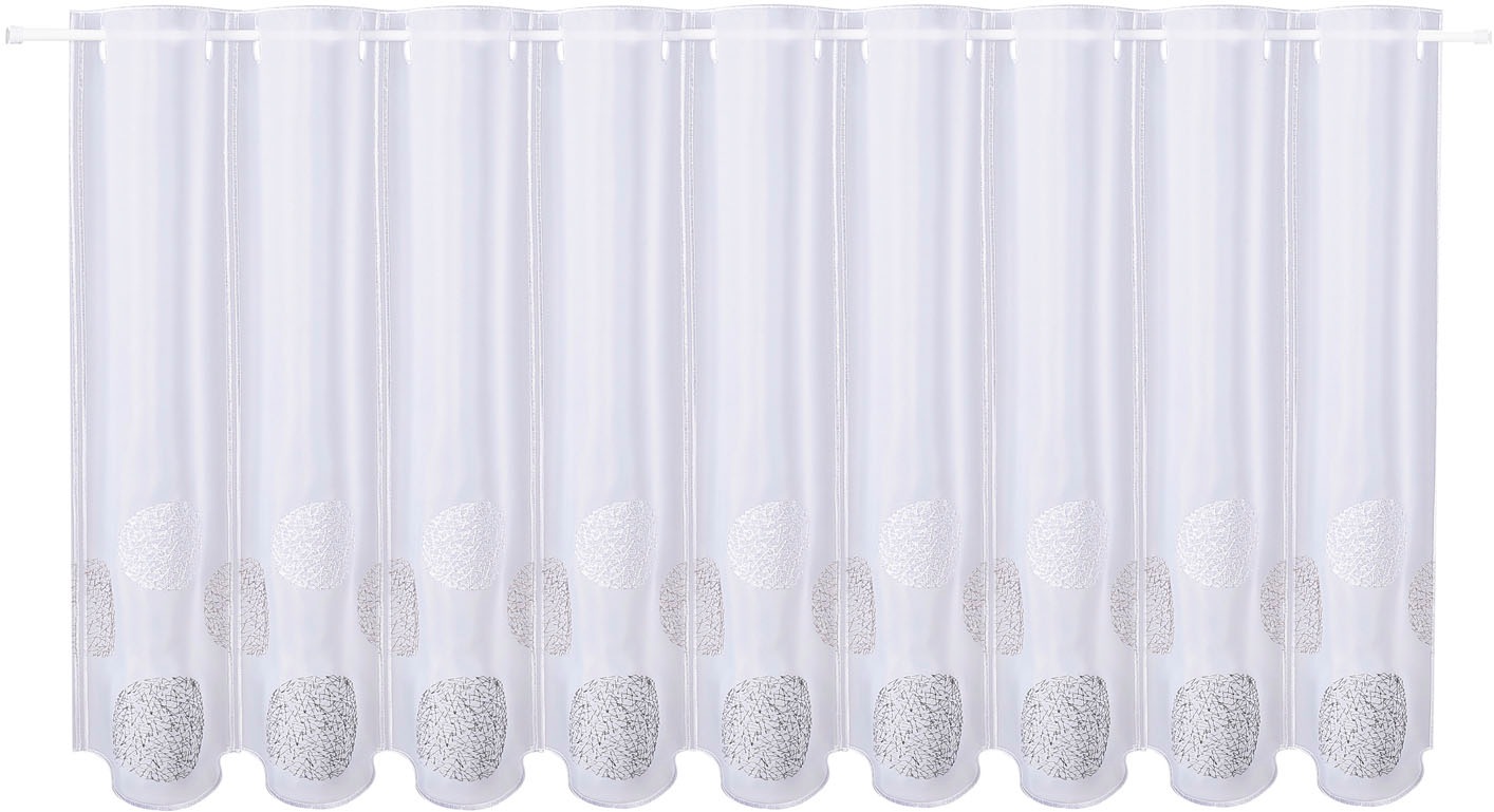 Image of Gerster Scheibengardine nach Mass »Leoni«, (1 St.), Stickereipanneau mit Kugeln bestickt bei Ackermann Versand Schweiz