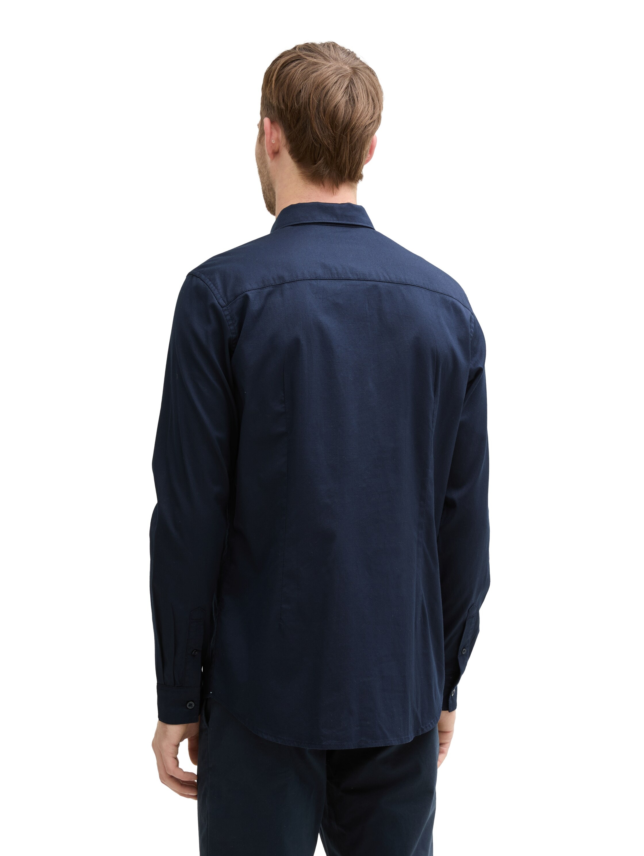 TOM TAILOR Langarmhemd, mit Logo Stickerei