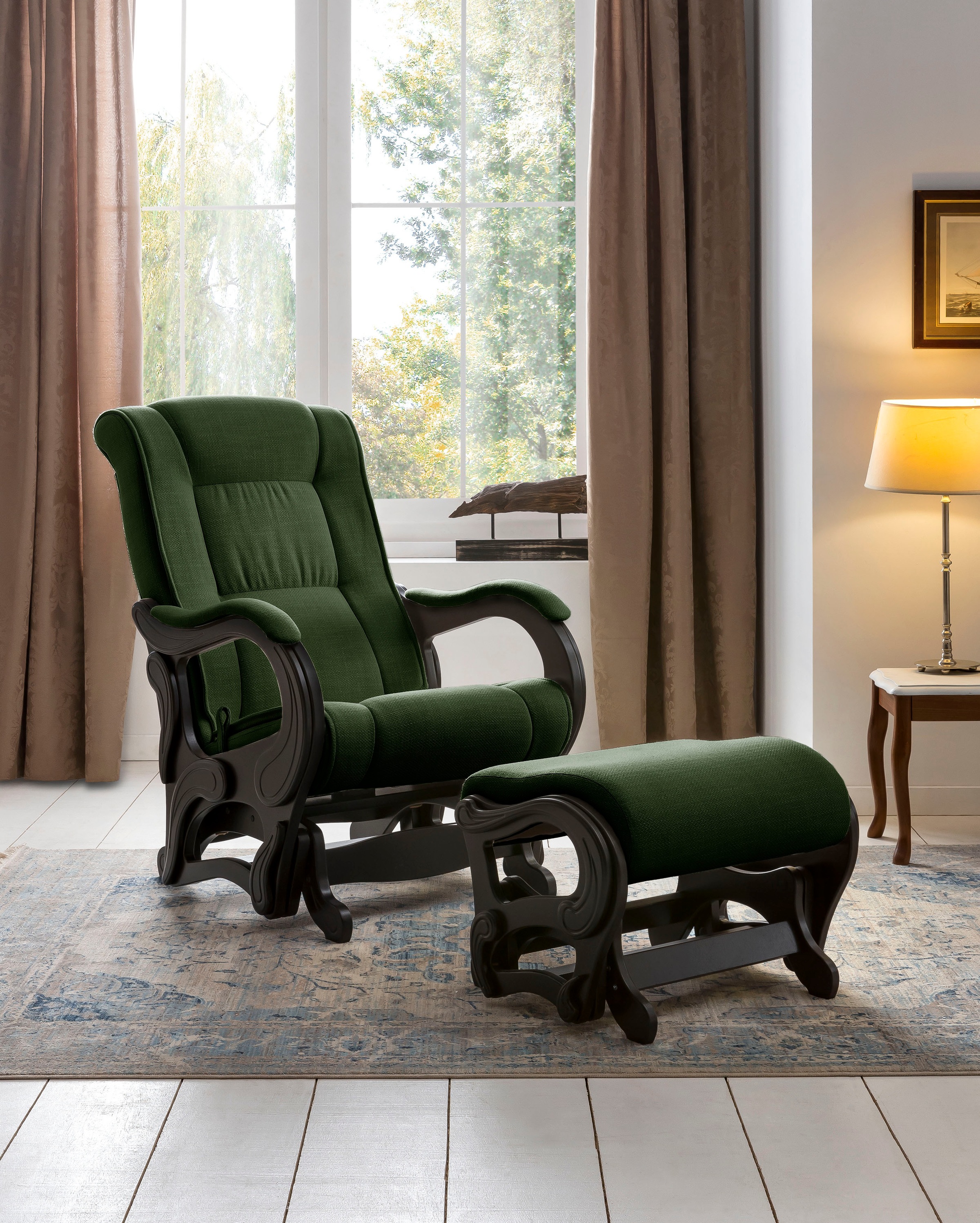 Image of DELAVITA Relaxsessel »Saar«, mit Schaukelfunktion und Schaukelhocker bei Ackermann Versand Schweiz