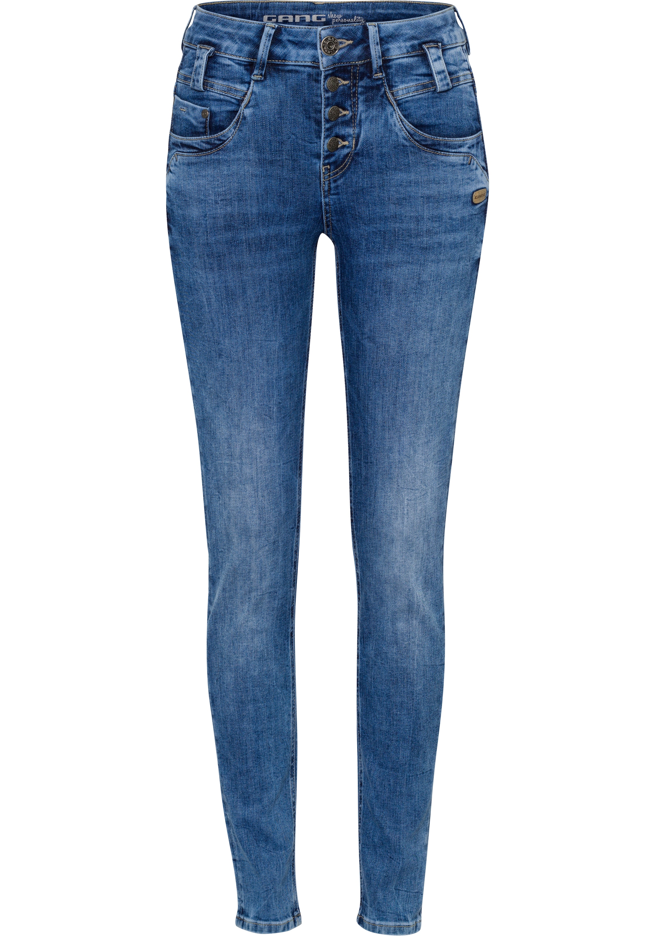 GANG Slim-fit-Jeans »94CARLI«, mit offener Knopfleiste