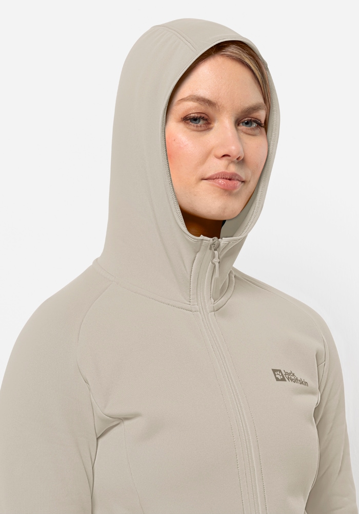 Jack Wolfskin Fleecejacke »BAISELBERG HOODED FZ W«, mit Kapuze
