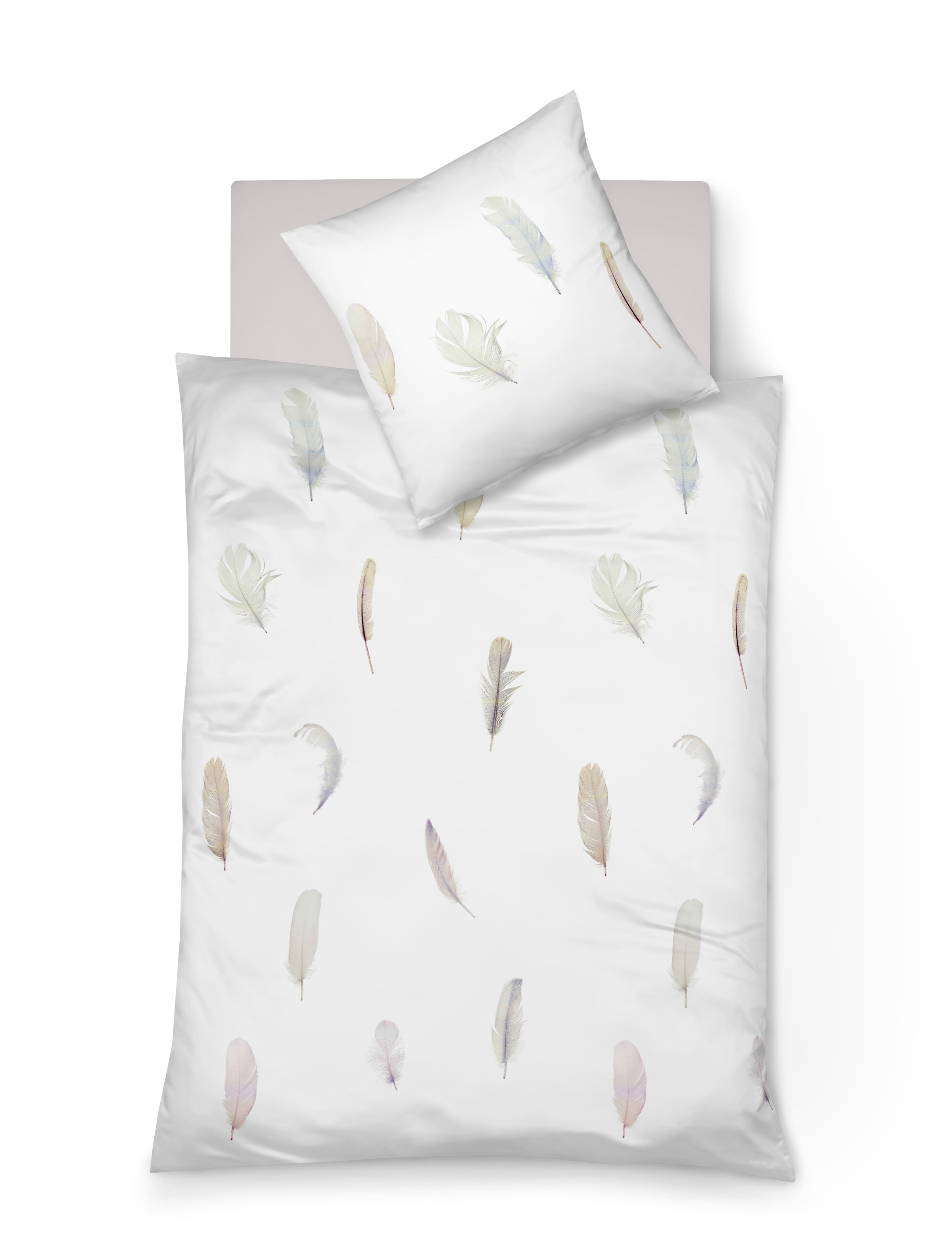 Image of fleuresse Bettwäsche »Milano 4235 Mako-Satin (2/3tlg.)«, (2 tlg.), mit Federn bei Ackermann Versand Schweiz