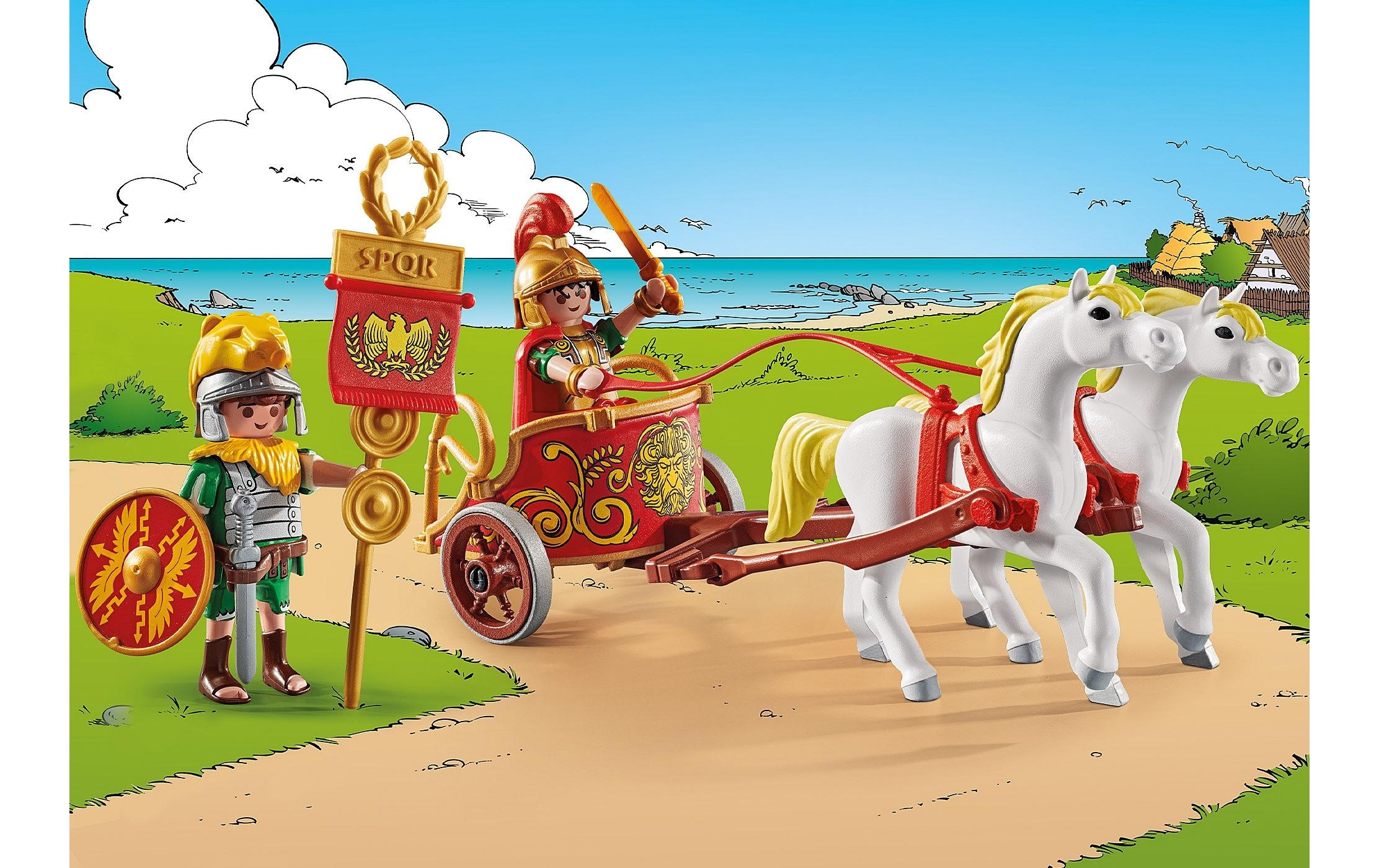 Playmobil® Spielbausteine »Asterix Römischer Streitwagen 71543«, (31 St.)