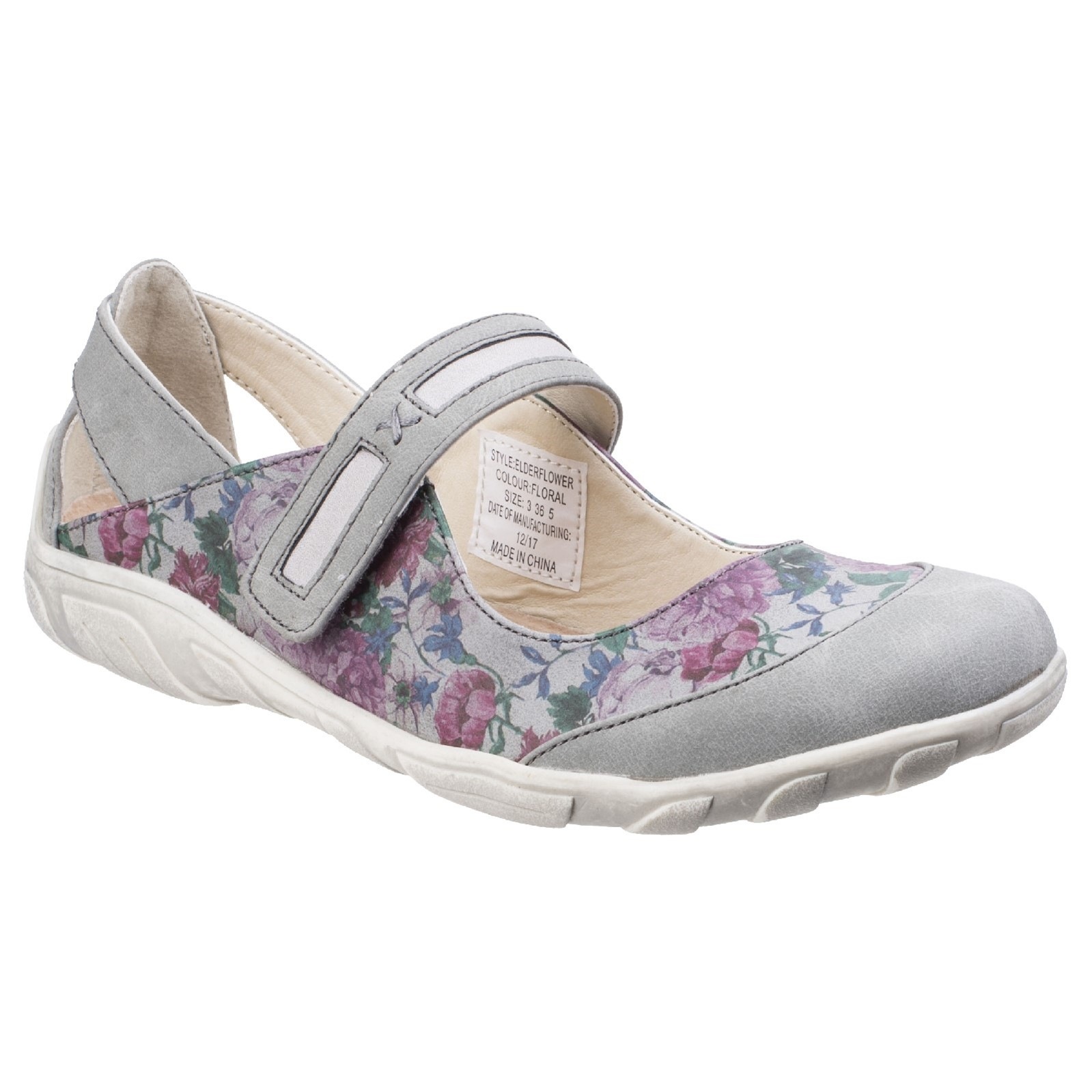 Slip-On Sneaker »Damen Mary-Jane-Schuhe mit Blumenmuster«