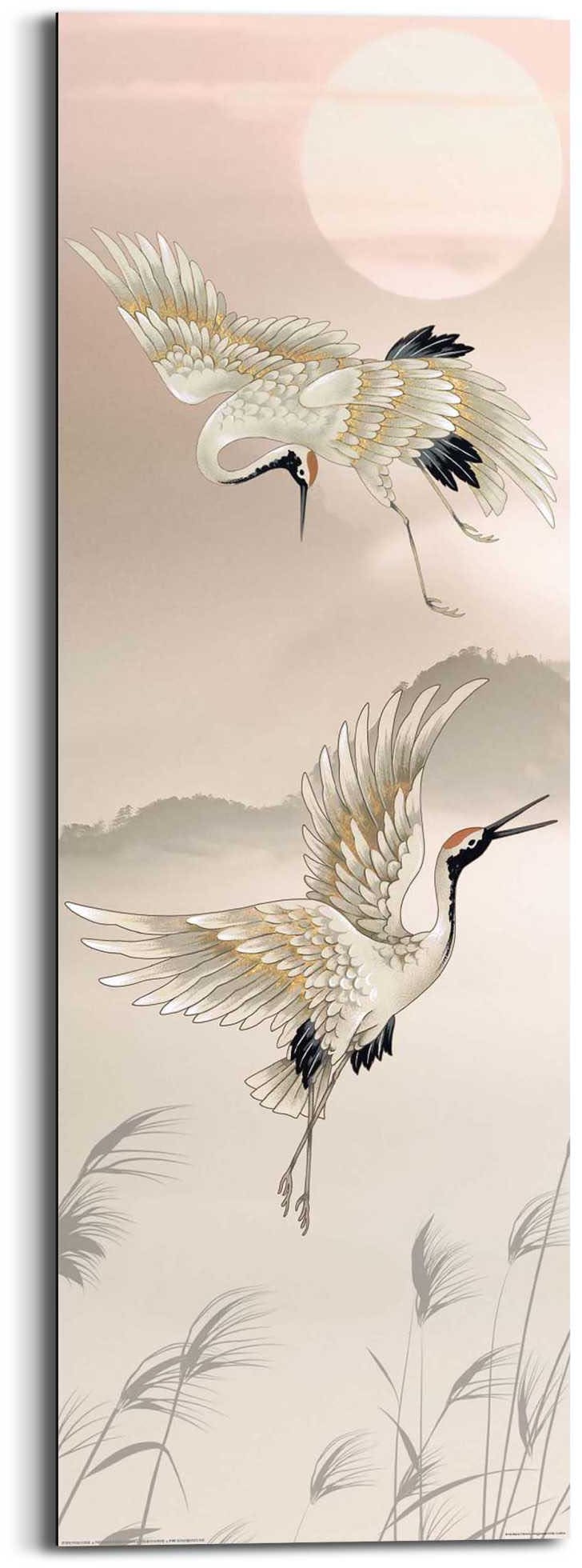 Image of Reinders! Wandbild »Kraniche in Pastel« bei Ackermann Versand Schweiz