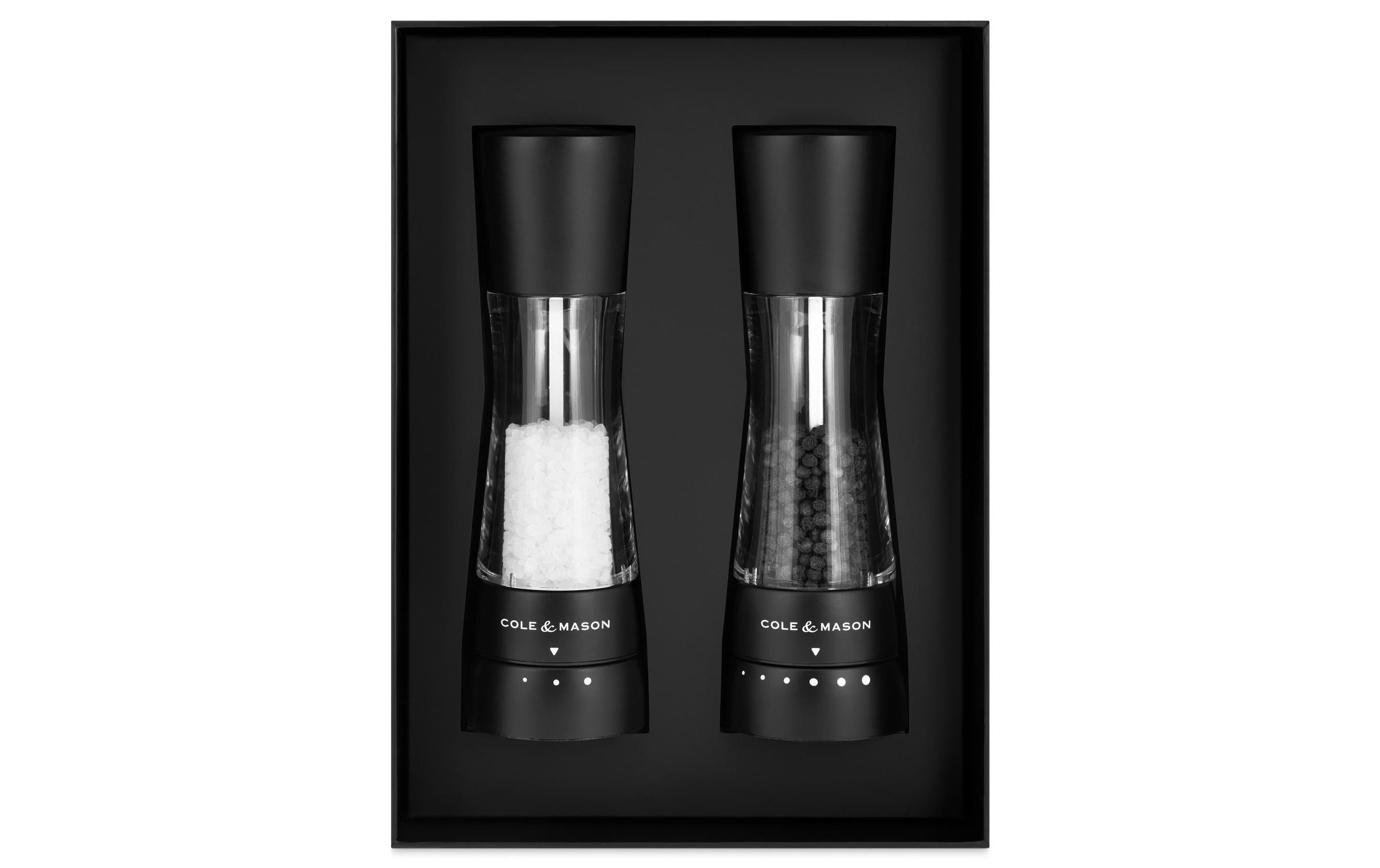 Image of Cole & Mason Salz-/Pfeffermühle "Derwent 19 cm" Salz- und Pfeffermühlen-Set in Geschenkbox