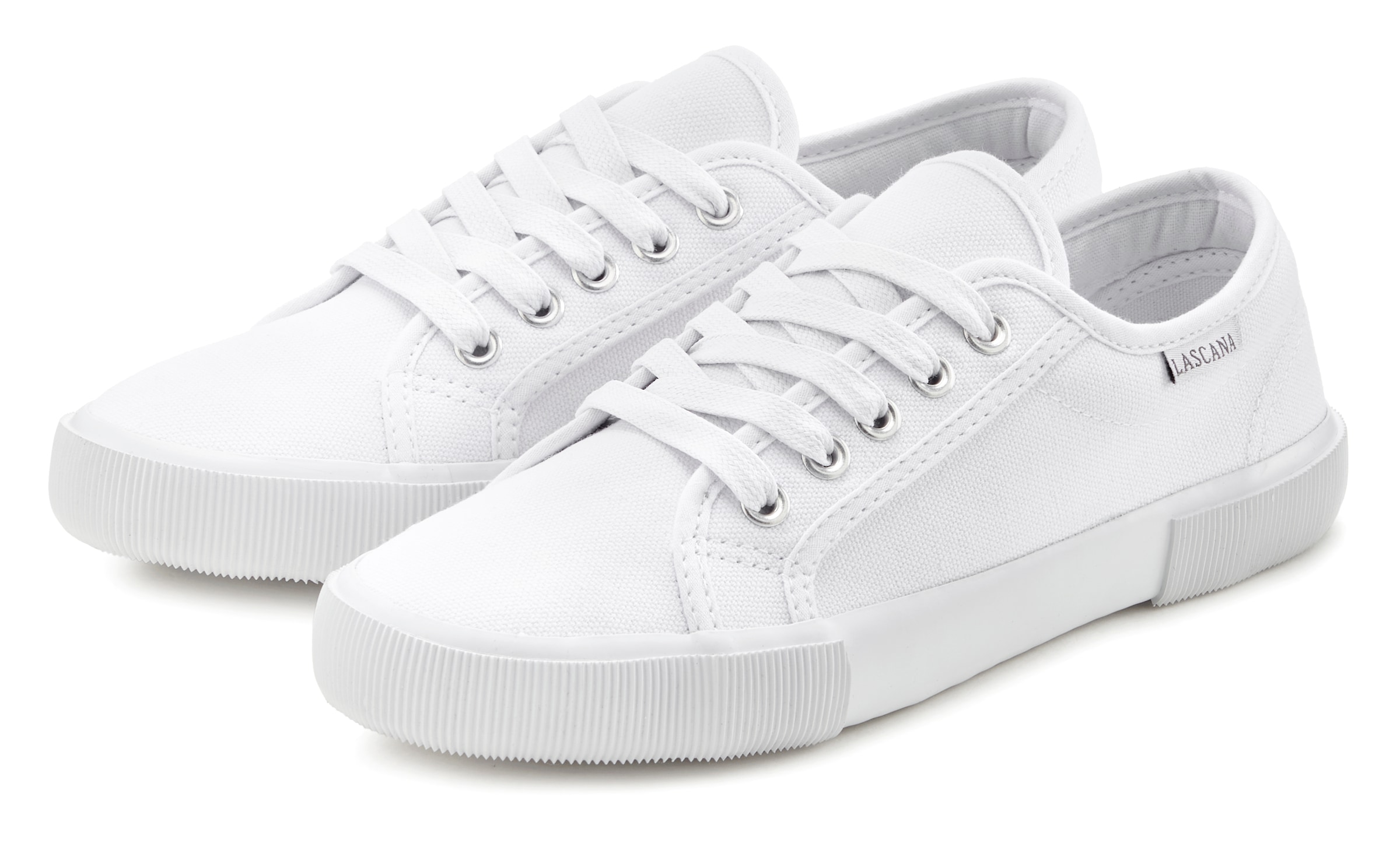 Image of LASCANA Sneaker aus Textil, Schnürhalbschuh, Freizeitschuh, Turnschuh