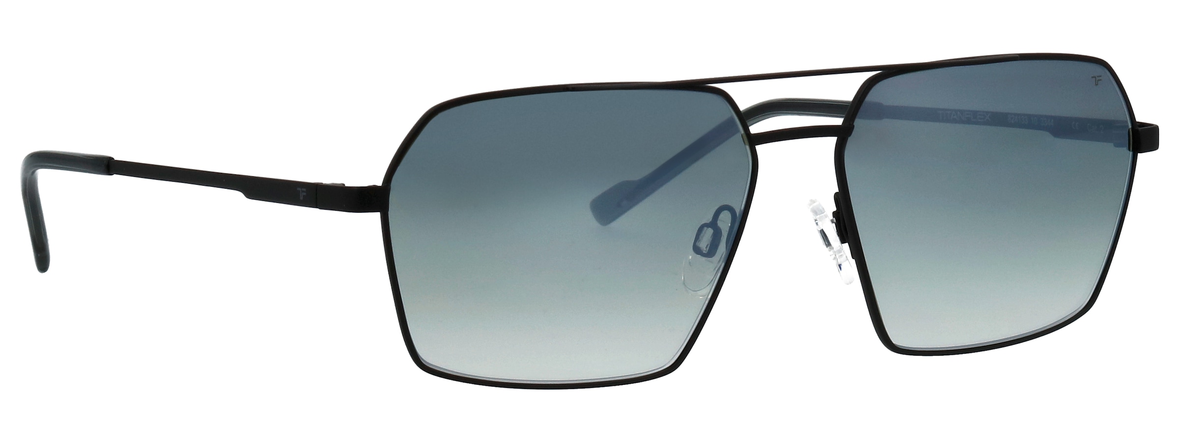 TITANflex Sonnenbrille »Modell 824133« Form Pilot, Logoschriftzug auf Bügel, Titanflexfassung
