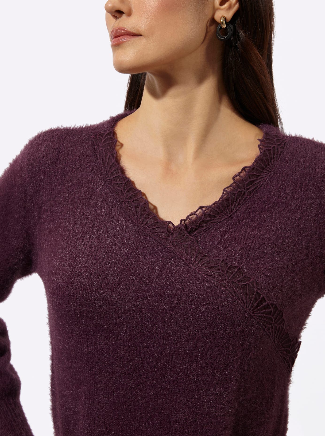 creation L V-Ausschnitt-Pullover »Lyocell-Mix-Pullover«