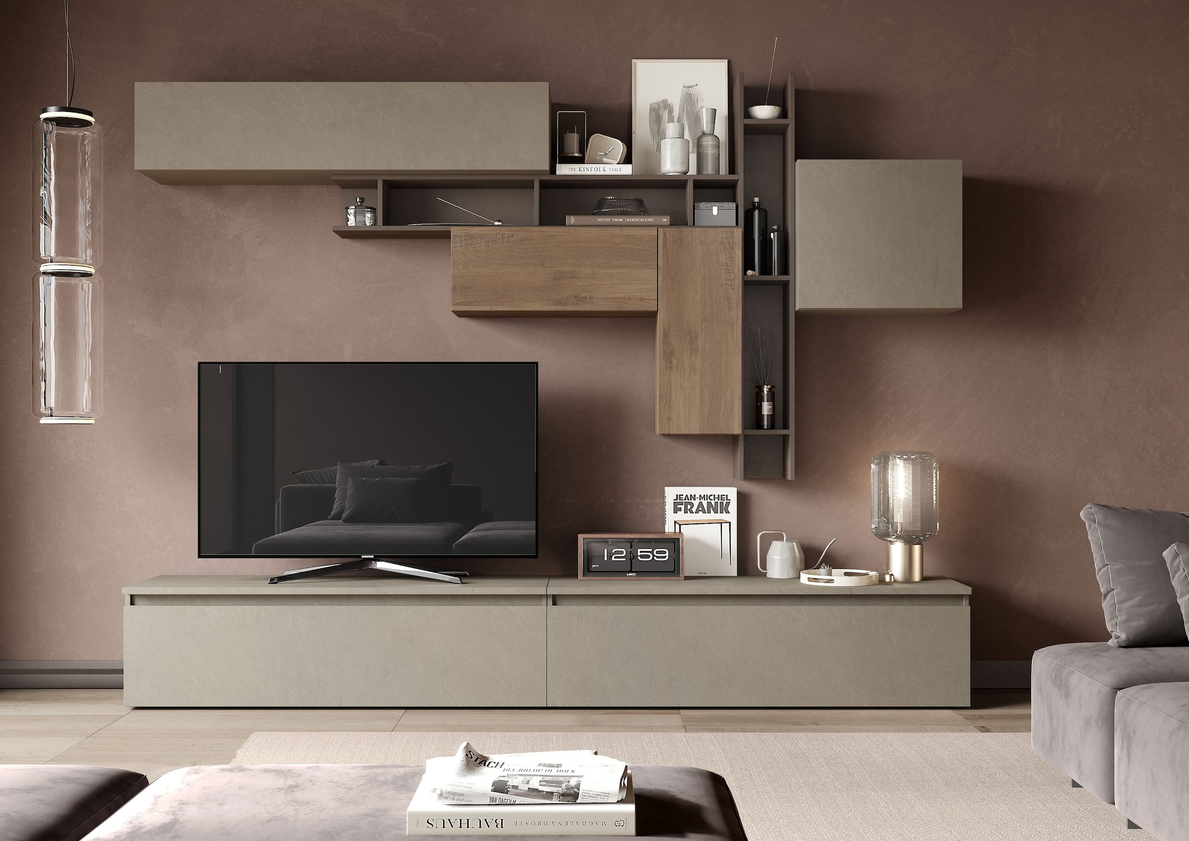 Image of Home affaire Wohnwand "Infinity, 8tlg. Breite 276 cm, Höhe variabel, Schrankwand, Anbauwand," 8 Stk. tlg.