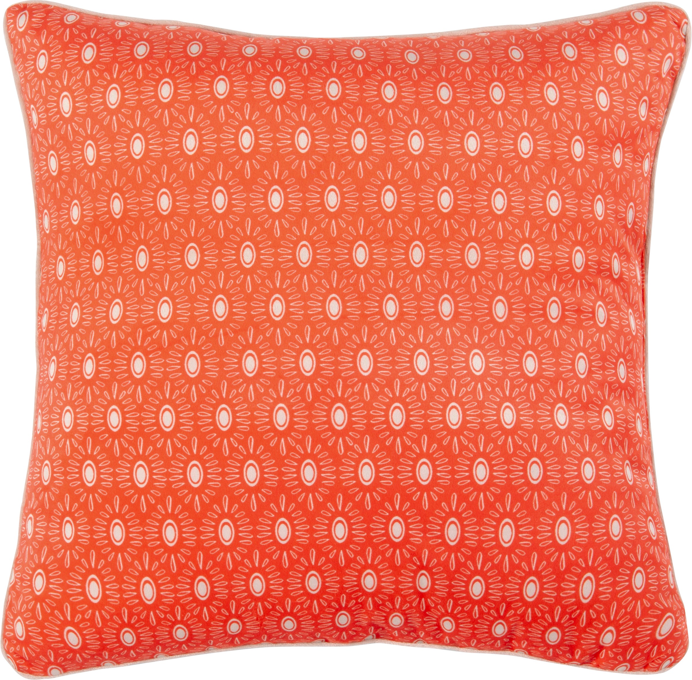 hip Dekokissen »Lynouk«, Mit Füllung, 1 Stück, Biese, 30x60, Wendeoptik, Weich, Orange, Mandala